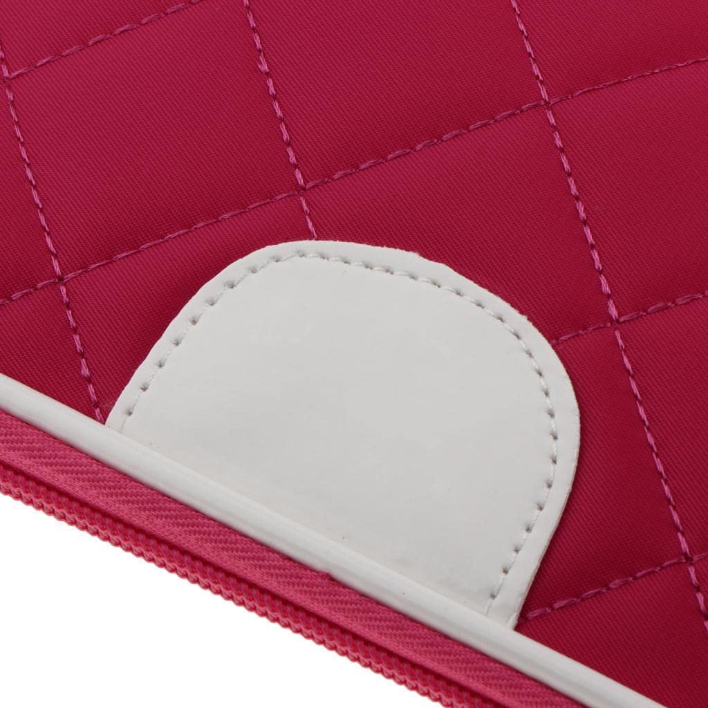 **Elegant Rose Red Lattice Cosmetic Bag for Women - Makeup & Toiletry Storage Organizer - Perfect for Travel, Gym, and Daily Essentials**