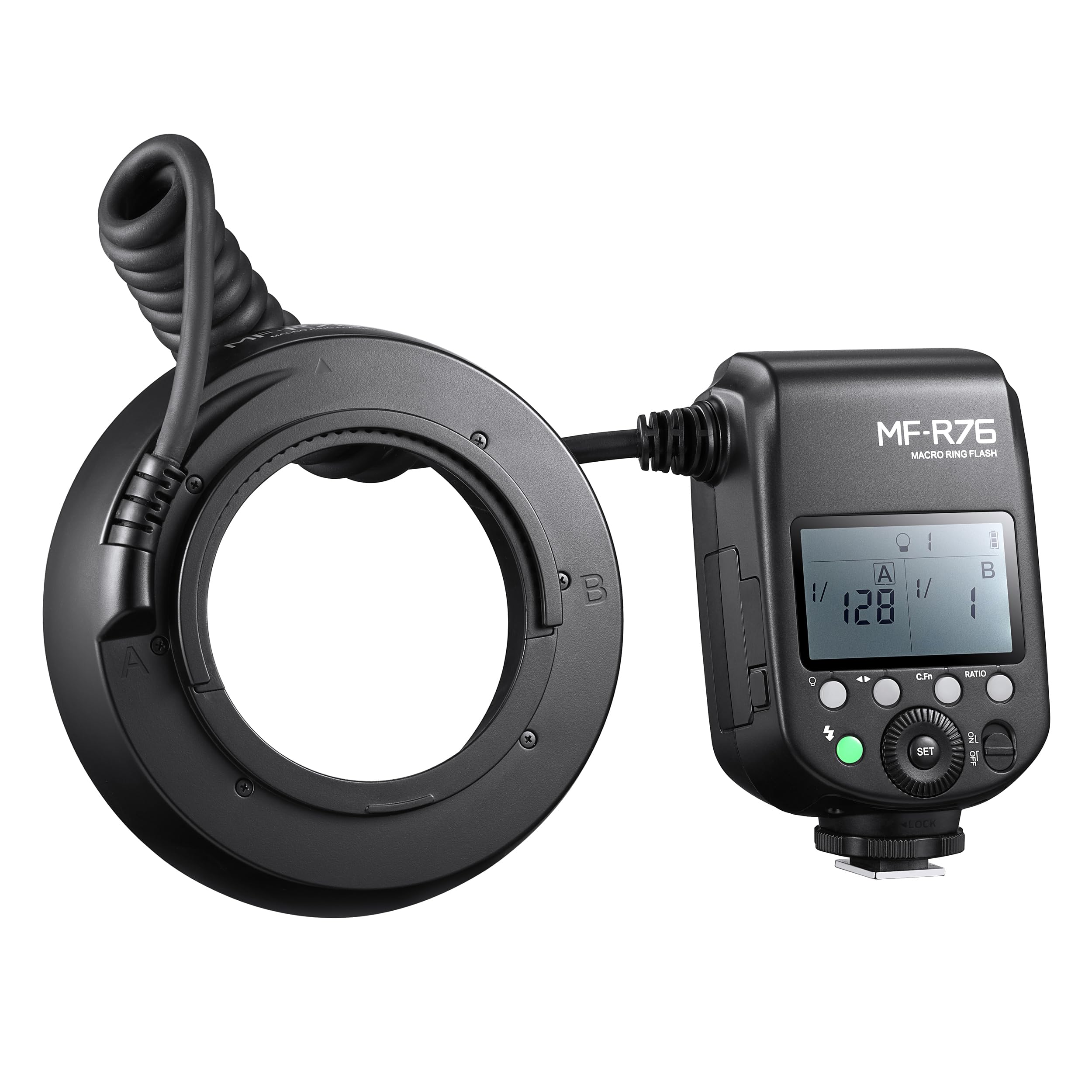 MF-R76 C/N/S On-Camera TTL Macro Ring Flash for Sony DSLR Cameras - Perfect for Jewelry, Product & Close-Up Photography