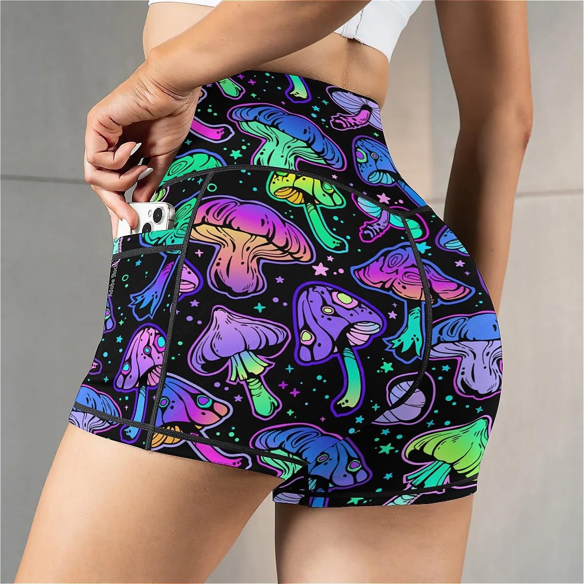 Women's High Waist Tummy Control Biker Shorts - Stretchy Spandex Workout Shorts for Yoga, Running, Gym & Athletic Activities | Perfect for Fitness, Lounge & Everyday Wear