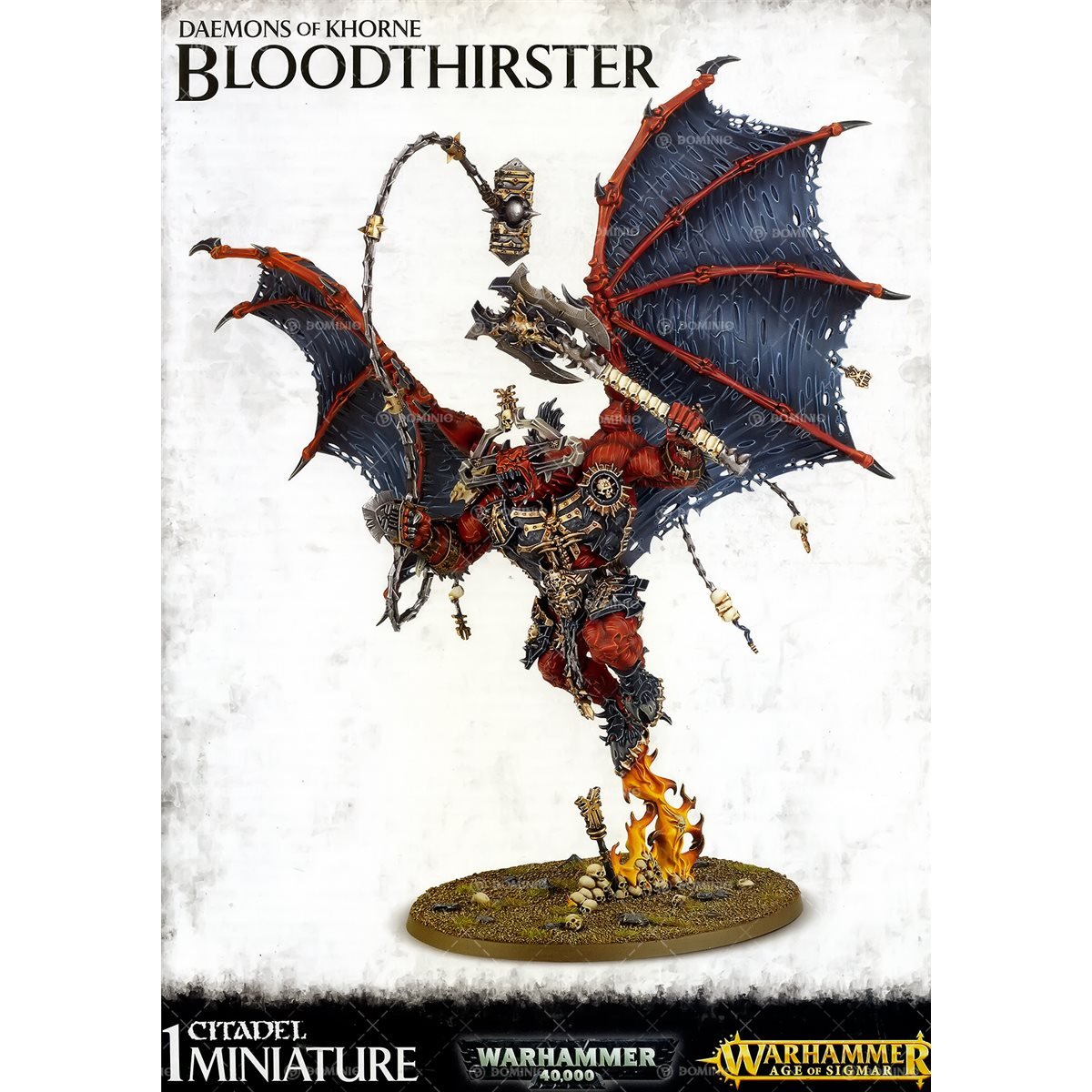 Games Workshop Chaos Daemons Khorne Bloodthirster - Warhammer 40K & AOS Miniature for Tabletop Gaming & Collecting