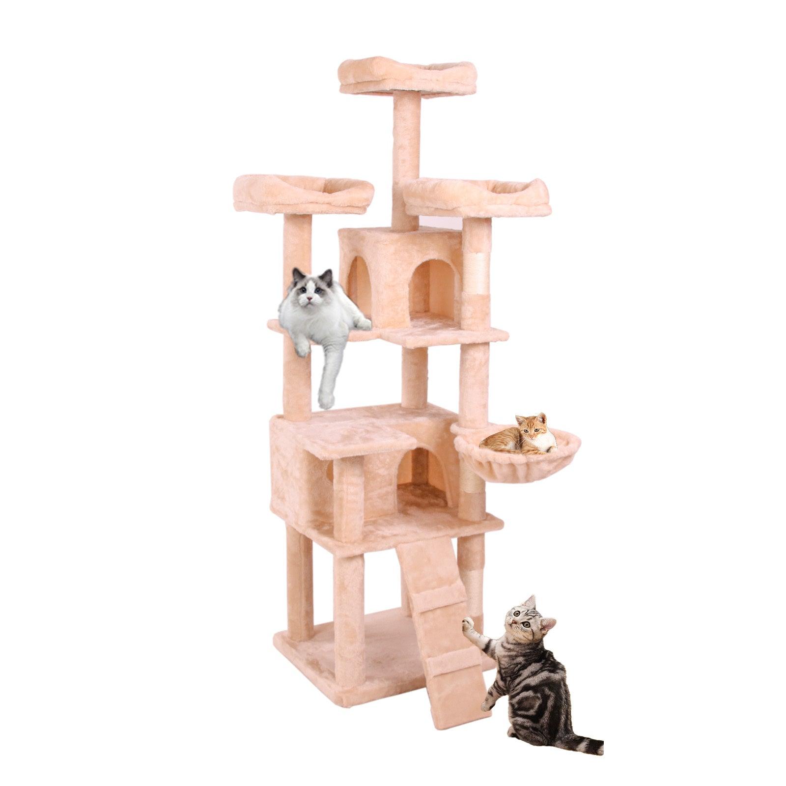 Premium Cat Climbing Frame with Scratching Posts - Multi-Level Cat Tree for Indoor Cats - Perfect for Play, Exercise & Nap Spaces in Home or Apartment
