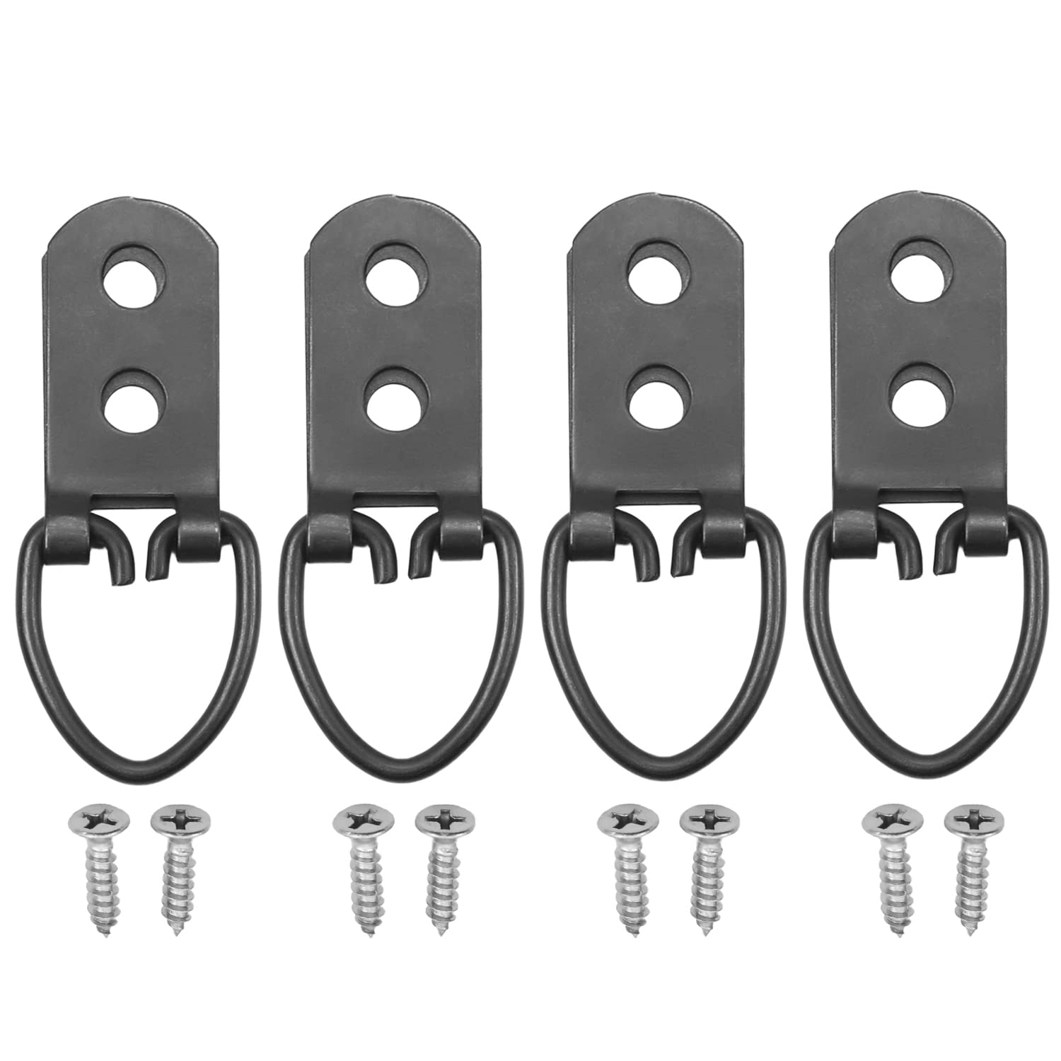 MroMax 50PCS Black Ring Frame Buckles 2.09
