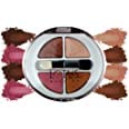 Lotus Makeup Ecostay Velvet Eye Shadow Palette - Shimmery Finish Powder Makeup, Long Lasting & Highly Pigmented, 5g (Multicolor) | Perfect for Daytime, Night Out, and Professional Makeup Looks