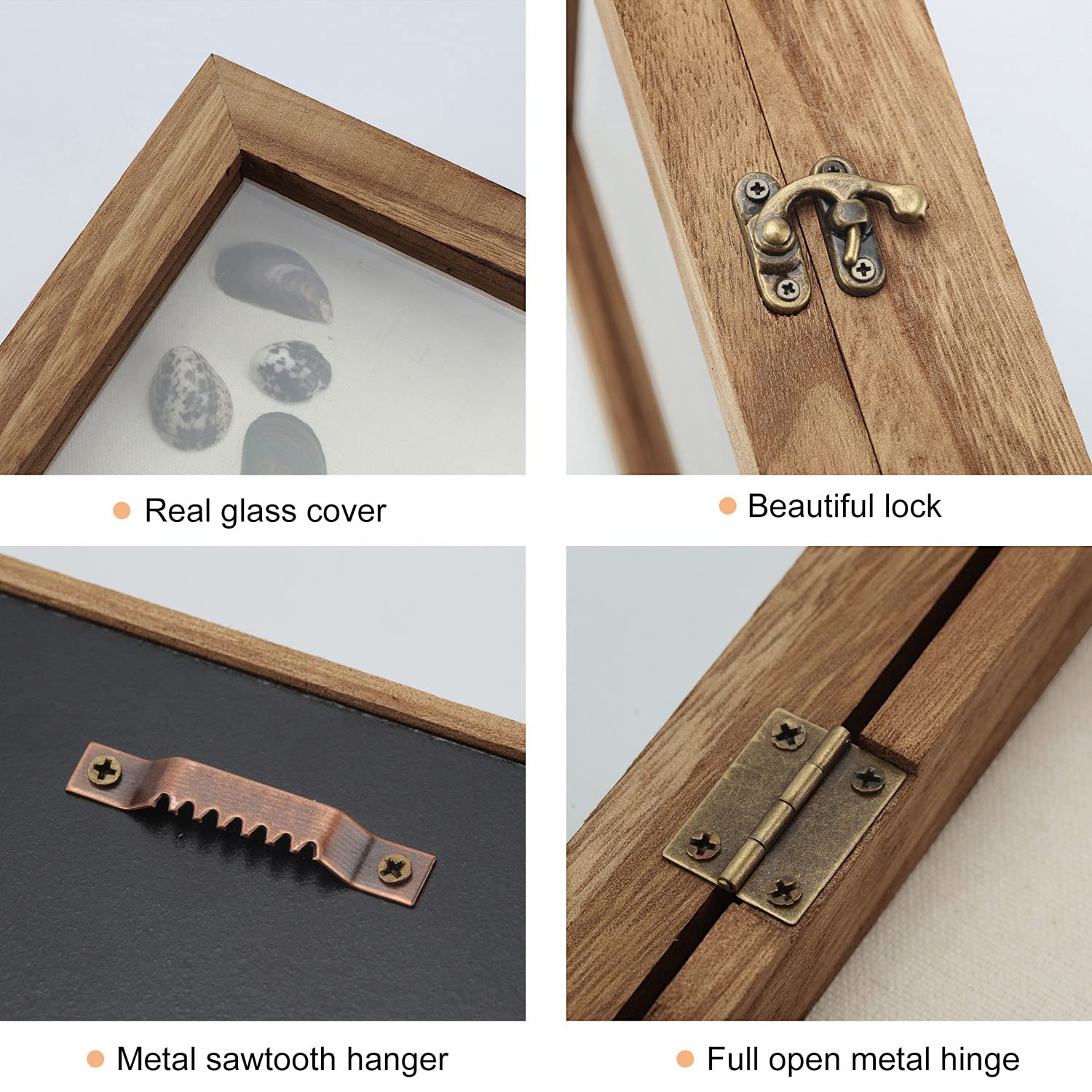 TJ.MOREE 11x14 Shadow Box Display Case - Linen Back Frame for Memorabilia, Bouquets, Medals & Photos | Perfect for Wedding Keepsakes, Sports Awards & Home Decor
