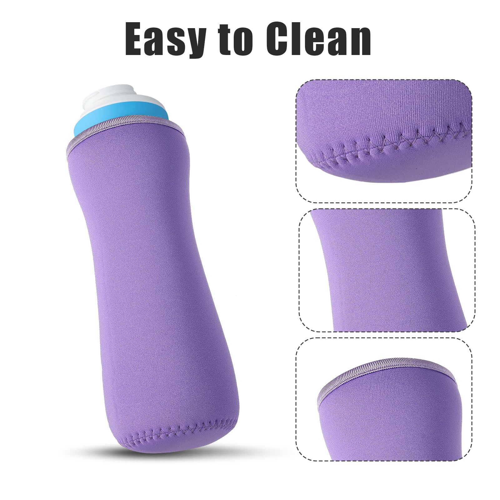 2-Pack Neoprene Insulated Sleeve for Cirkul Water Bottle 22oz - Temperature Control Cover Fits Plastic & Stainless Steel Bottles - Perfect for Gym, Hiking, Office and Outdoor Activities