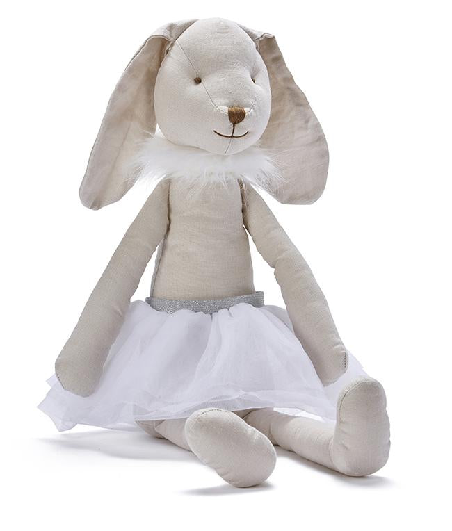 Misty Bunny White Plush Stuffed Animal Toy - Soft & Cuddly Bunny for Kids, Girls & Boys - Perfect for Gifts, Nursery Decor & Cuddling | Adorable Stuffed Bunny for Bedtime, Playtime & Comfort