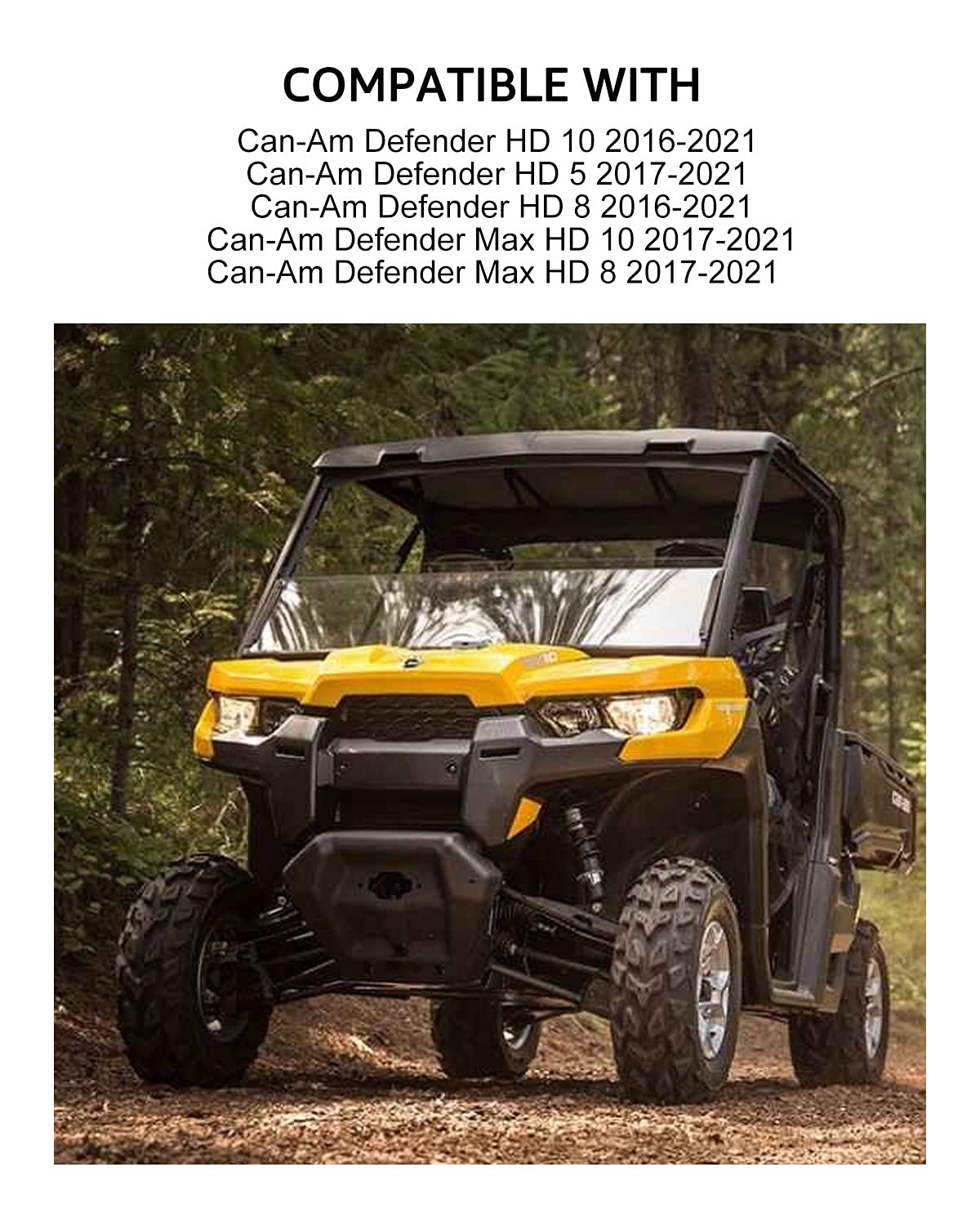 A & UTV PRO Defender Dash Storage Box - Removable Upper Dashboard Storage Bin for 2016-2021 Can Am Defender HD5 HD8 HD10 MAX Accessories (Replaces OEM# 715004344) - Perfect for Off-Roading, Hunting & Outdoor Adventures