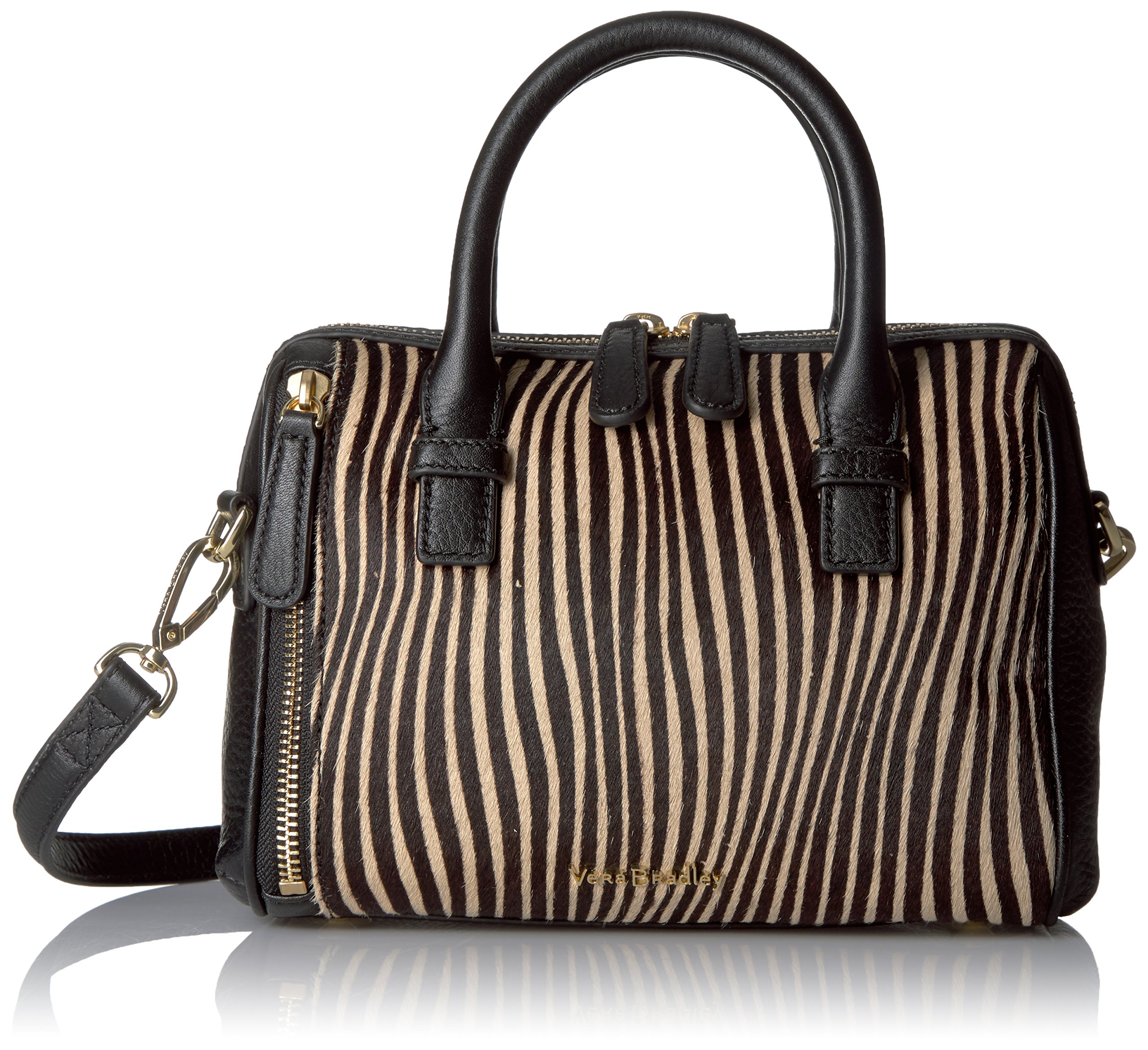Vera Bradley Women's Leather Mini Marlo Crossbody Purse - Stylish & Compact Handbag for Everyday Use, Work, Travel & Date Nights