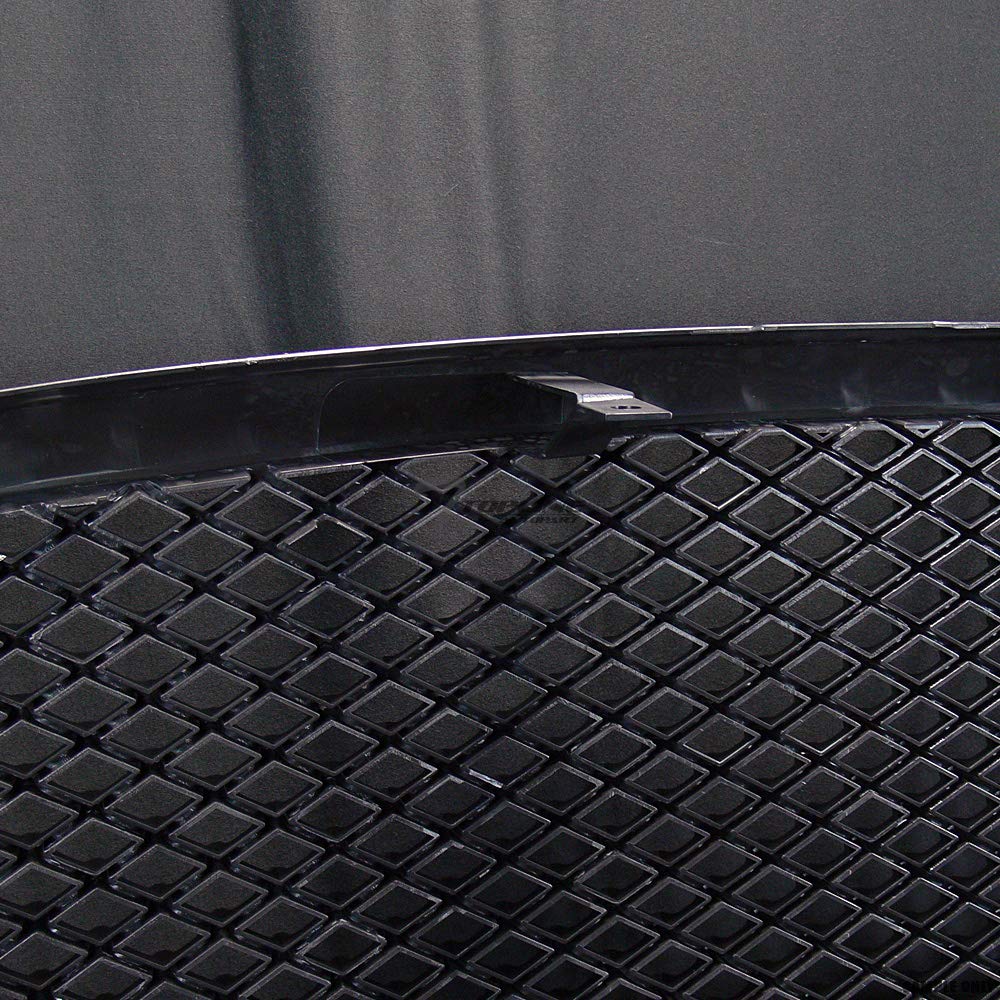 Glossy Black Mesh Front Hood Bumper Grill Grille Guard ABS Compatible With 2009-2012 Dodge Ram 1500 - Durable Protection & Stylish Upgrade for Off-Road & Daily Driving