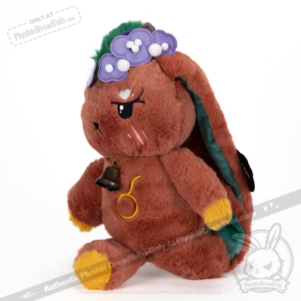 Plushie Dreadfuls Taurus Rabbit Stuffed Animal - Soft Zodiac Plush Toy for Taurus Birthday Gifts, Cute Collectible for Kids & Adults, Perfect for Home Decor, Bedroom Cuddling, and Astrology Lovers