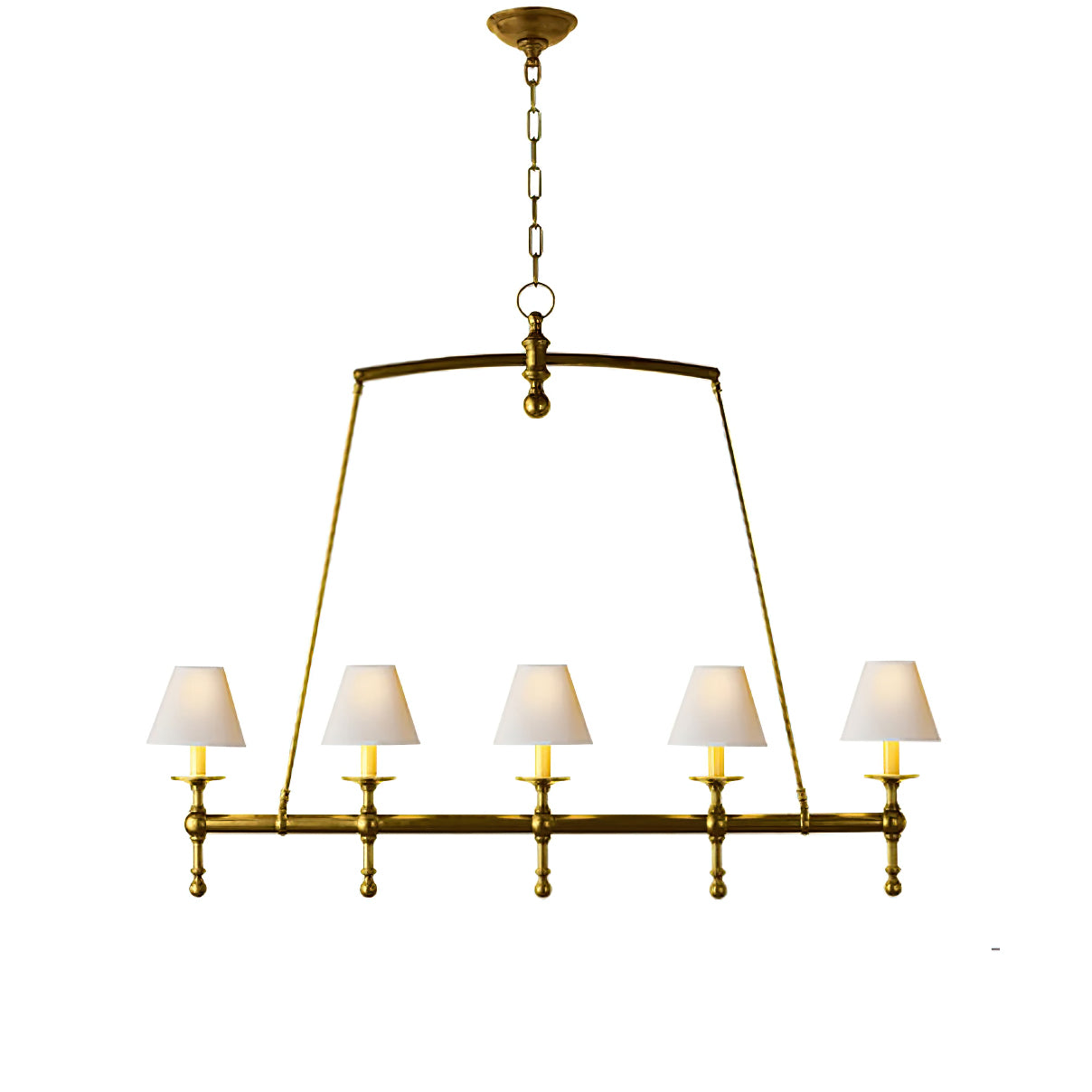 Etoile Linear Chandelier - Modern Crystal Ceiling Light Fixture for Dining Room, Living Room & Bedroom | Elegant LED Lighting for Home Decor
