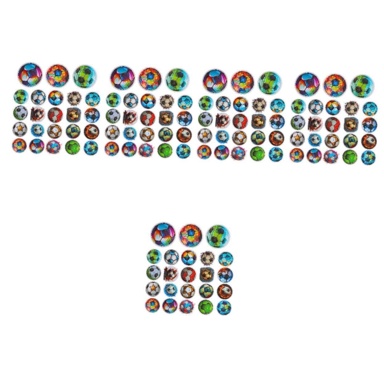 GOOHOCHY 250 Pcs Football Stickers - Soccer Sports Decals for Scrapbooking, DIY Crafts, Party Decorations & School Projects - Perfect for Kids' Rooms, Team Events & Sports Themed Parties