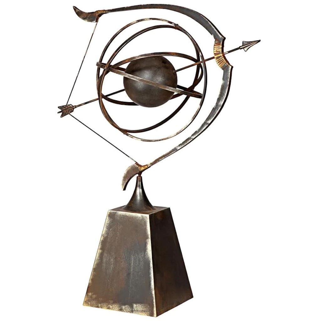 Design Toscano Decorative Metal Celestial Garden Armillary Sphere - Elegant Outdoor Astronomy Decor for Patio, Garden, and Backyard