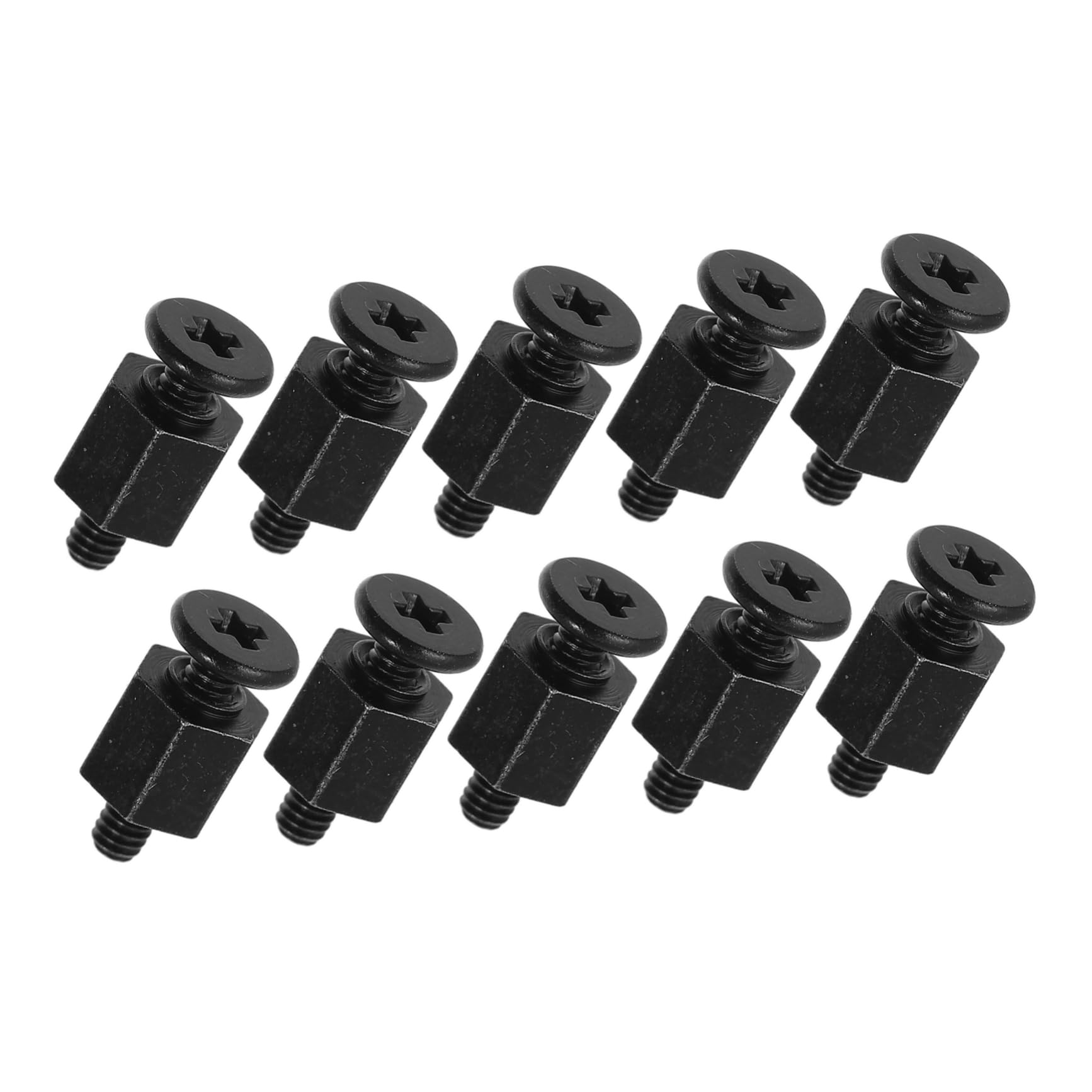 Uonlytech 40 Pcs M2 Motherboard Screws Kit - Black Metal Computer Plate Screws for Laptop, HDD, and Subfloor Assembly - Essential Hardware for PC Builders and Repair Technicians
