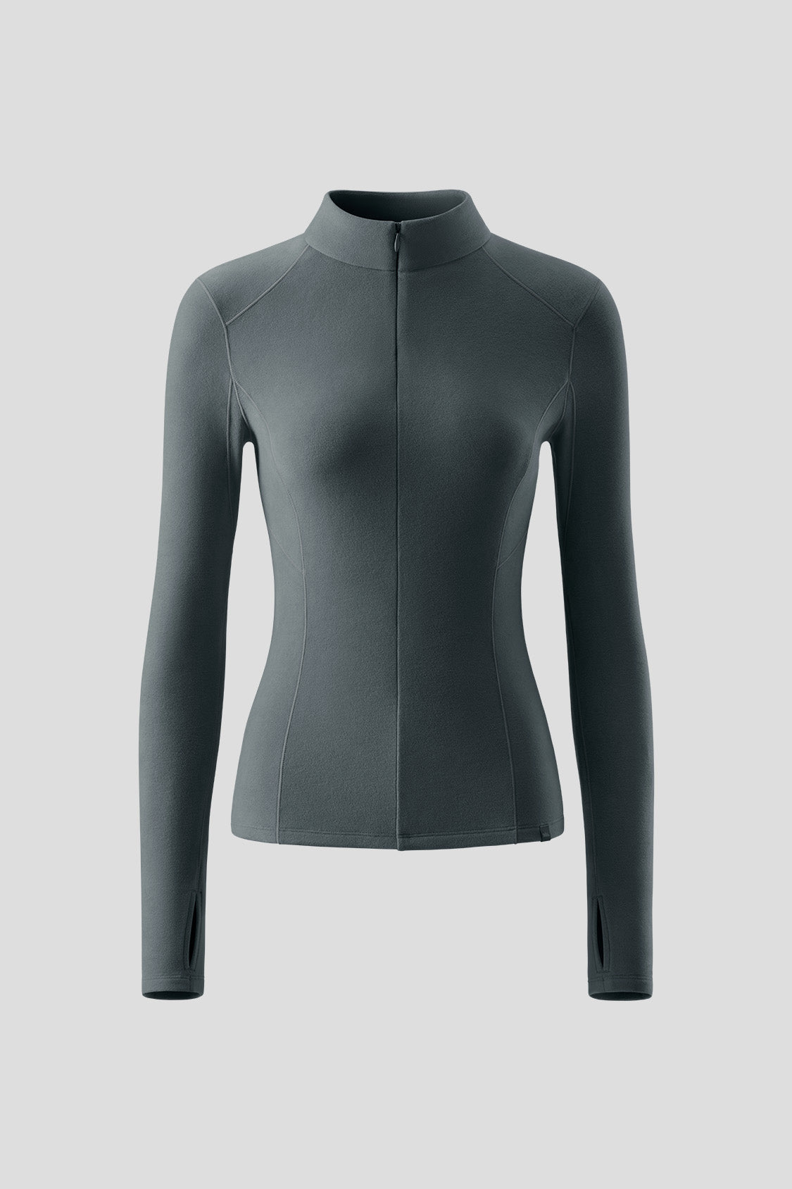Women's Slim Fit Fleece Zip-Up Jacket - Mid Warmth Half Zip Top for Outdoor Hiking & Casual Wear