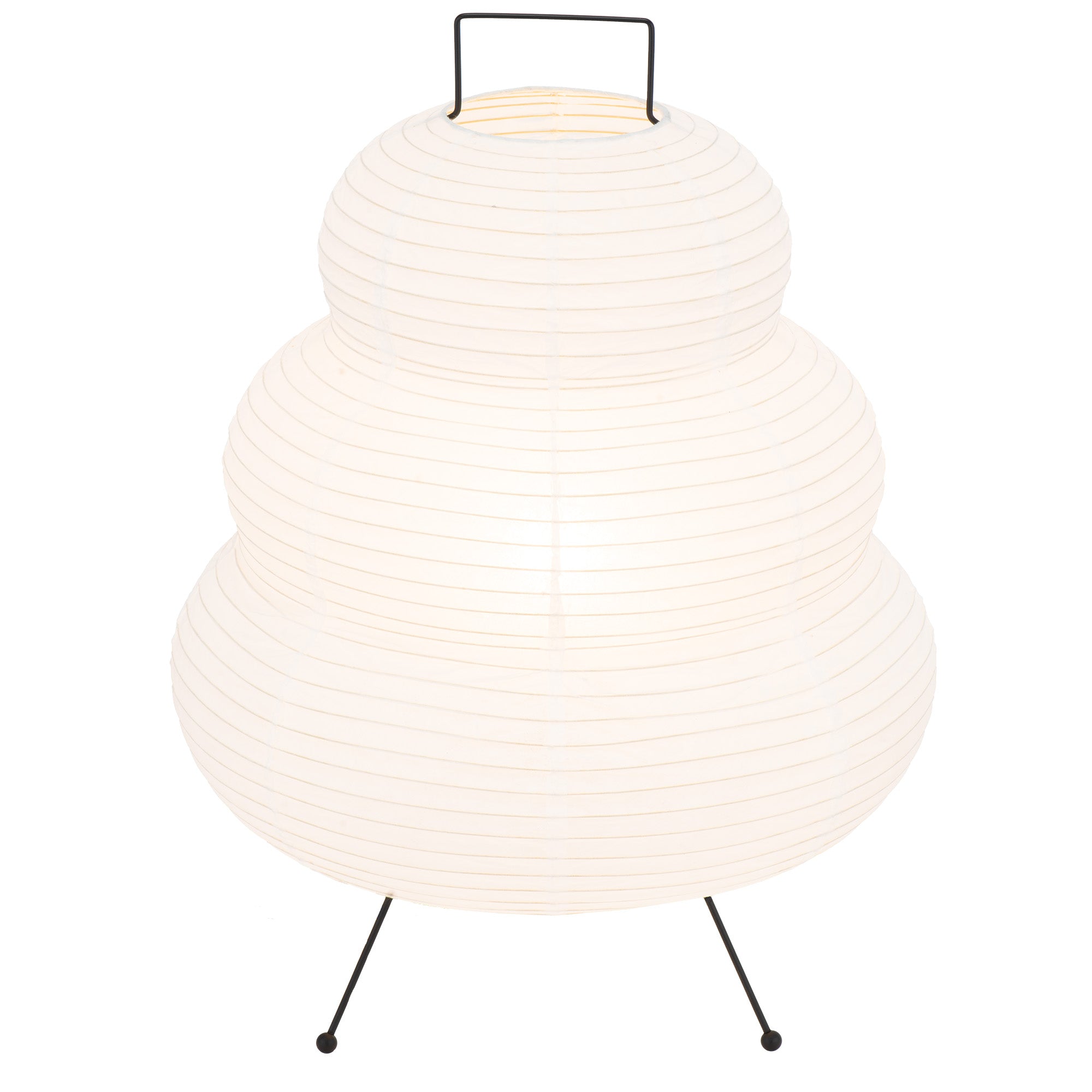 Akira White Paper Shade E27 Table Lamp - Modern LED Desk Lamp for Bedroom, Living Room & Office - Soft Warm Light for Reading & Relaxation