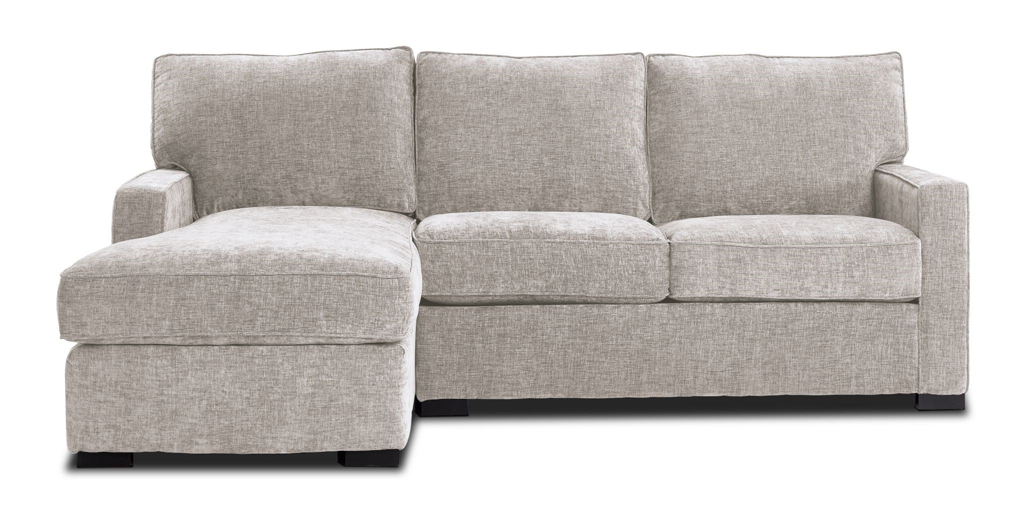 Charlotte 2-Piece Left Facing Chaise Sectional Sofa with Air Comfort Technology - Perfect for Living Room, Family Room & Small Space Furniture