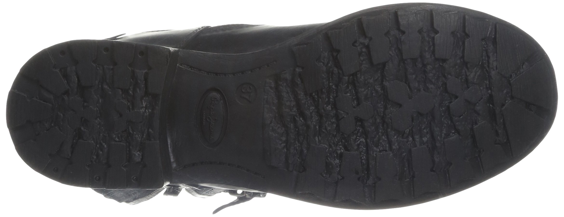 Pepe Jeans Women's Genuine Leather Biker Boots - Stylish Ankle Booties for Motorcycle Riding, Night Out & Fall Fashion