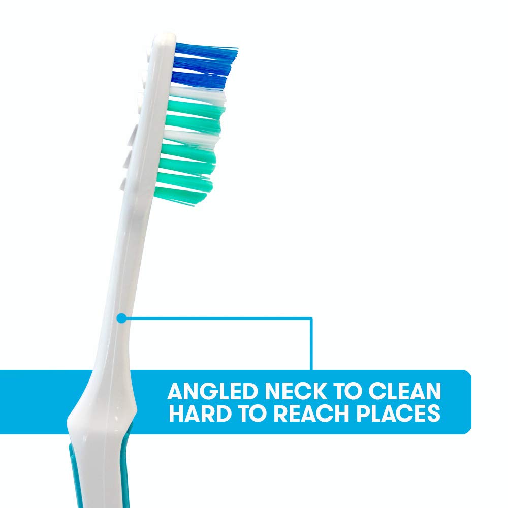 REACH Advanced Design Soft Toothbrushes - 12 Pack (6 Packs of 2) for Gentle Cleaning & Gum Care - Perfect for Travel, Home & Office Use