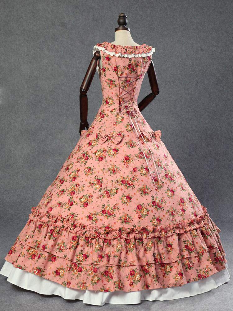 Victorian Ball Gown for Women - Elegant Long Sleeve Rococo Party Dress for Masquerade, Halloween, Cosplay & Formal Events | CountryWomen Collection