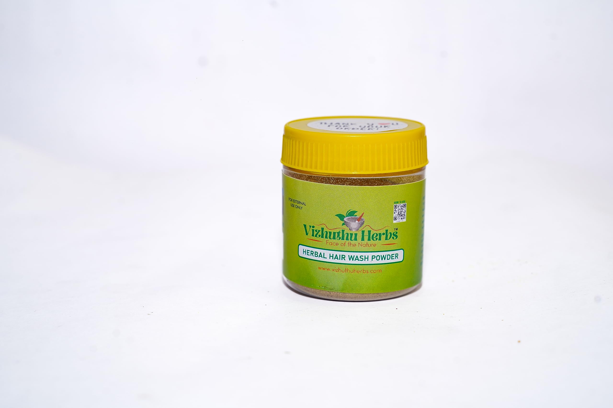 Vizhuthu Herbs Pure Natural Herbal Hair Wash Powder (50g) | Chemical-Free Ayurvedic Shampoo | Sulfate & Paraben Free | For Dry, Damaged Hair & Scalp Care | Perfect for Daily Hair Cleansing & Natural Hair Growth