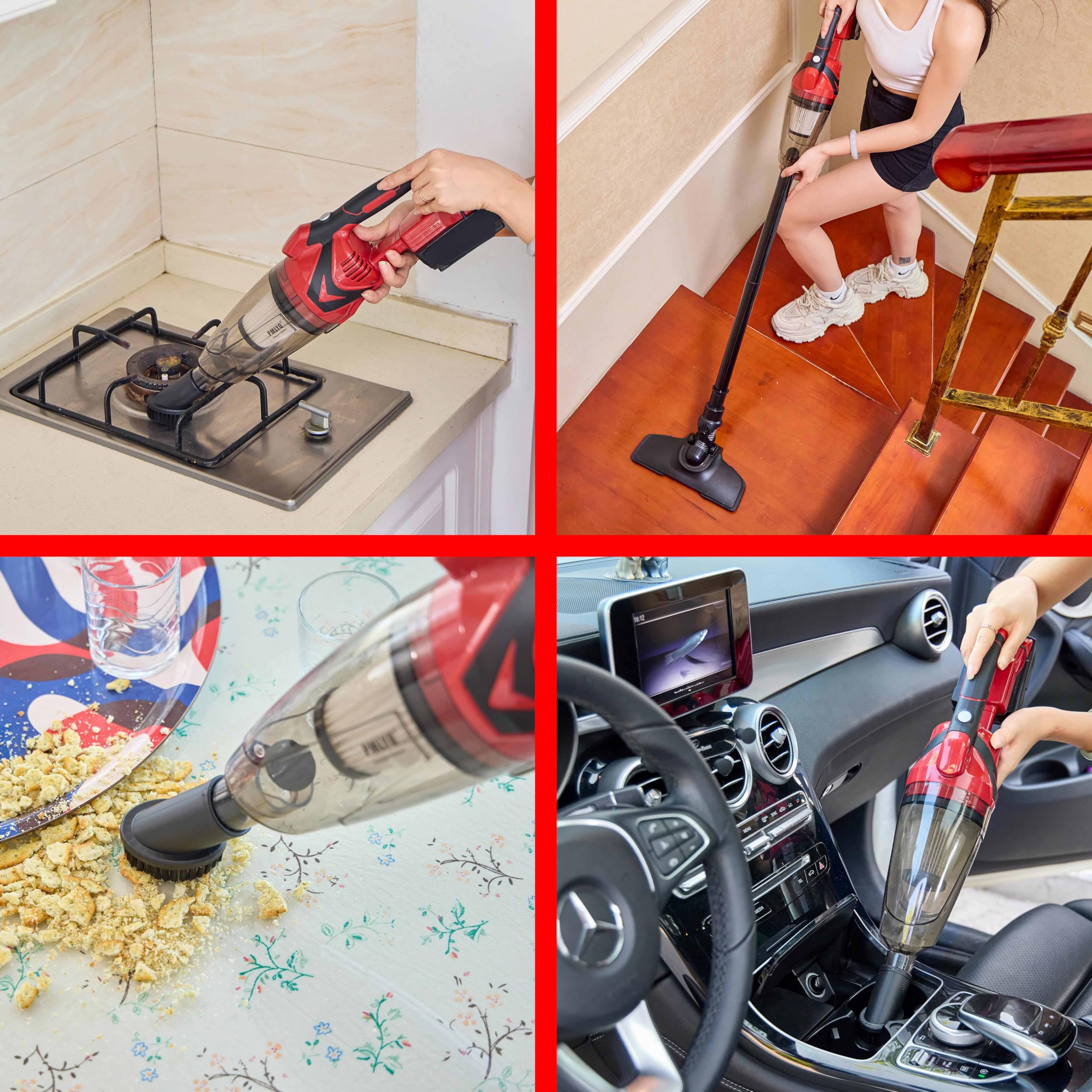Milwaukee M18 Cordless Handheld Vacuum Cleaner - Powerful Wireless Vacuum for Home, Car, Boat, Workshop, Pet Hair & Furniture Cleaning (Tool Only, No Battery Included) - Ideal for Quick Cleanups, Auto Detailing & Mobile Cleaning