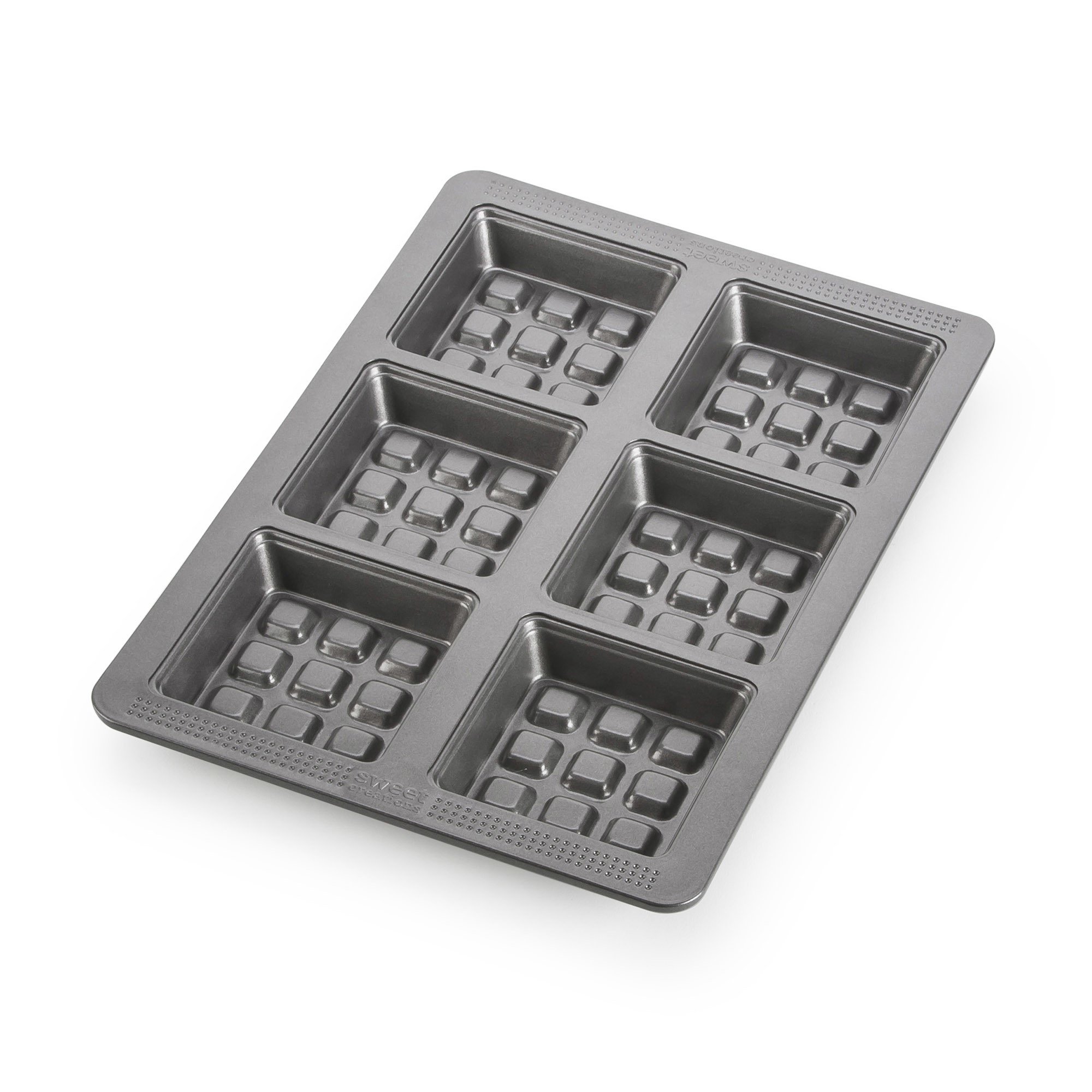 Sweet Creations Non-Stick Waffle Cake Pan - Silver | Perfect for Baking Belgian Waffles, Cakes & Desserts | Ideal for Home Kitchens & Professional Bakeries