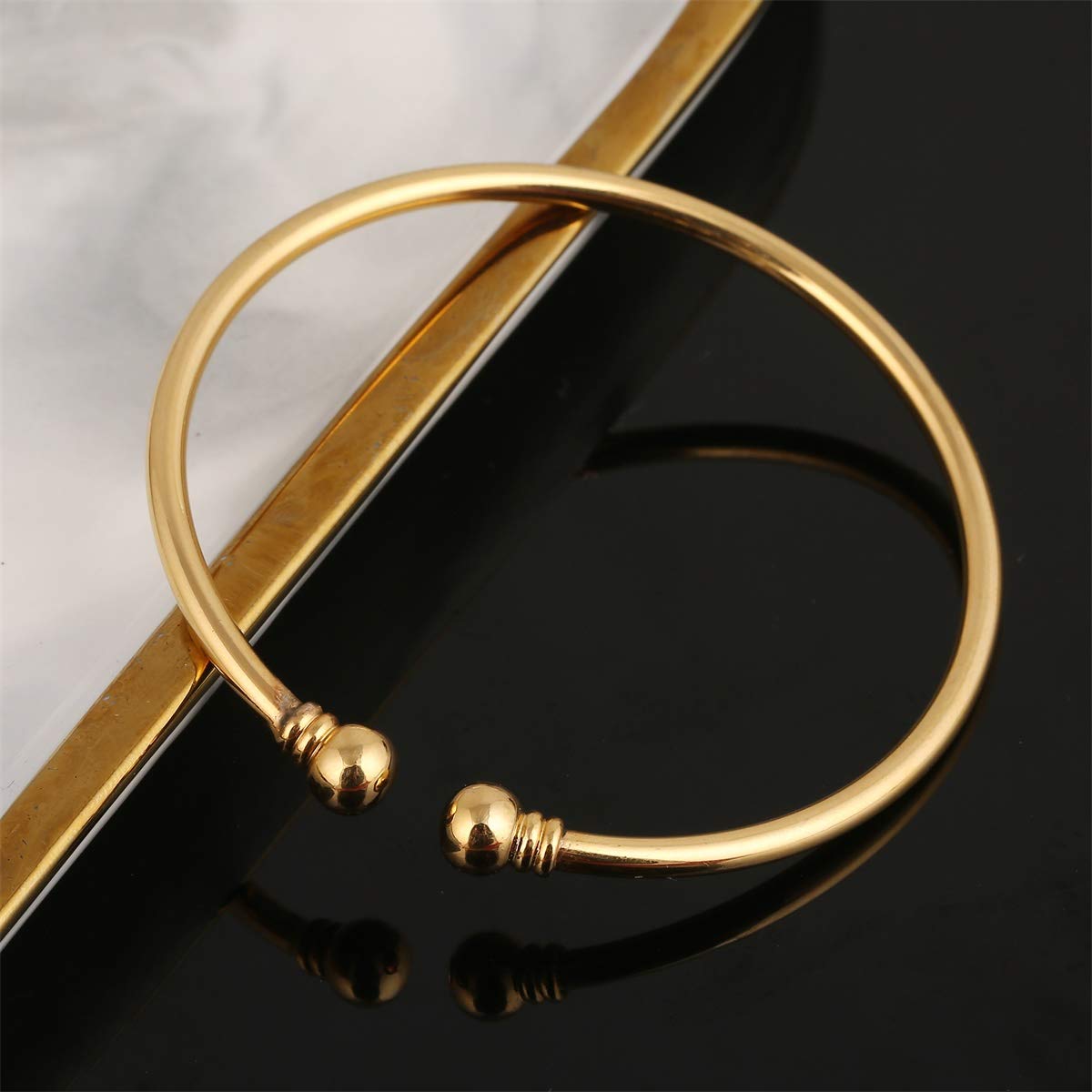 Trenty Copper Wedding Bangle for Women - Elegant Dubai Bride Bracelet - African Jewelry - Middle Eastern Style Jewelry - Perfect for Weddings, Bridal Accessories & Cultural Celebrations