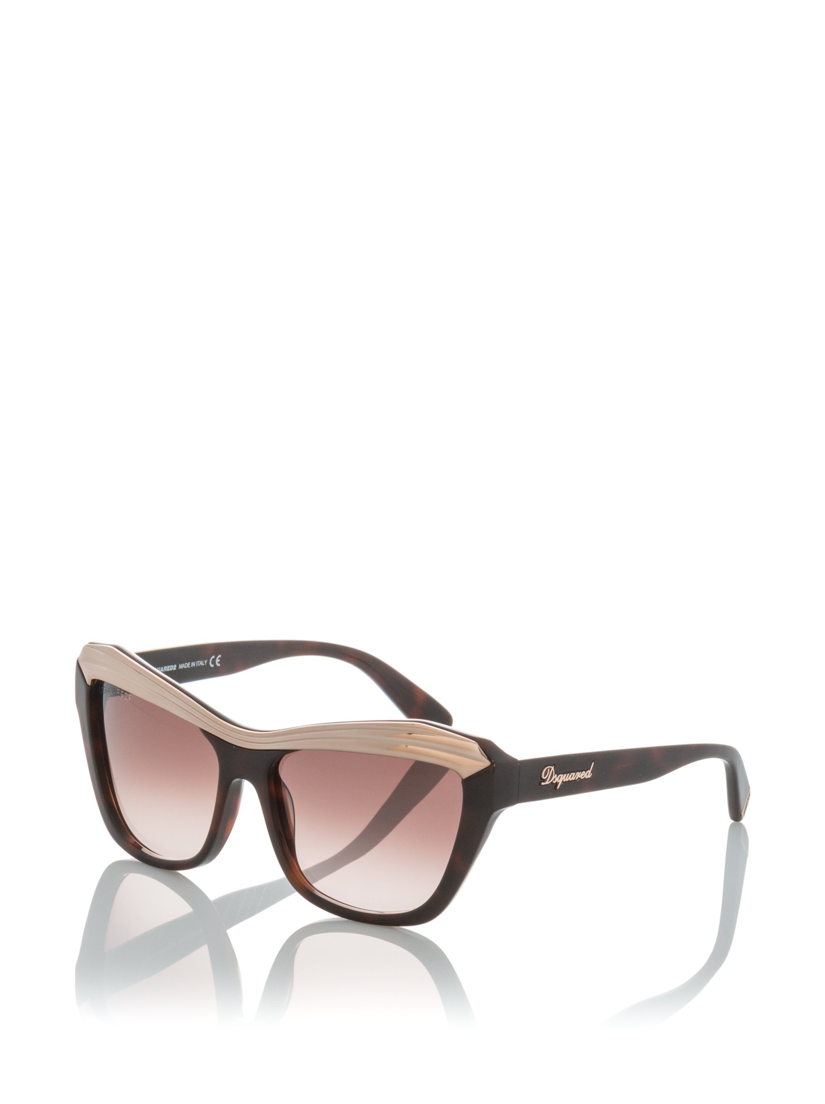 DSquared2 DQ 133 DQ0133 Sunglasses - 52mm Dark Havana/Gradient Brown Lenses - Fashionable UV Protection for Men & Women - Perfect for Outdoor Activities, Beach, and Driving