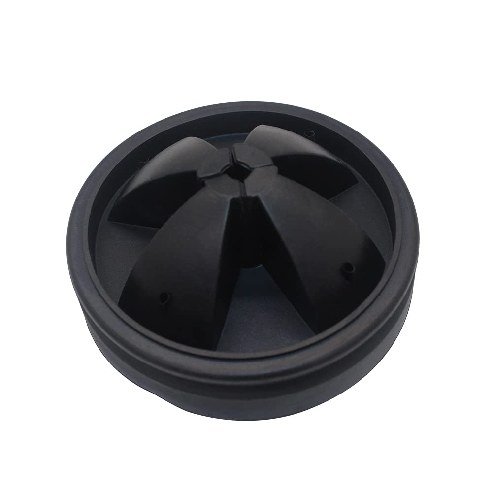 Joywayus 2-Pack 3-3/8 Inch Black Rubber Garbage Disposal Splash Guard - Quiet Sink Baffle Replacement with Upgraded Removable Drain Plugs - Multi-Functional Food Waste Disposer Accessories for Kitchen Sink Maintenance & Odor Prevention