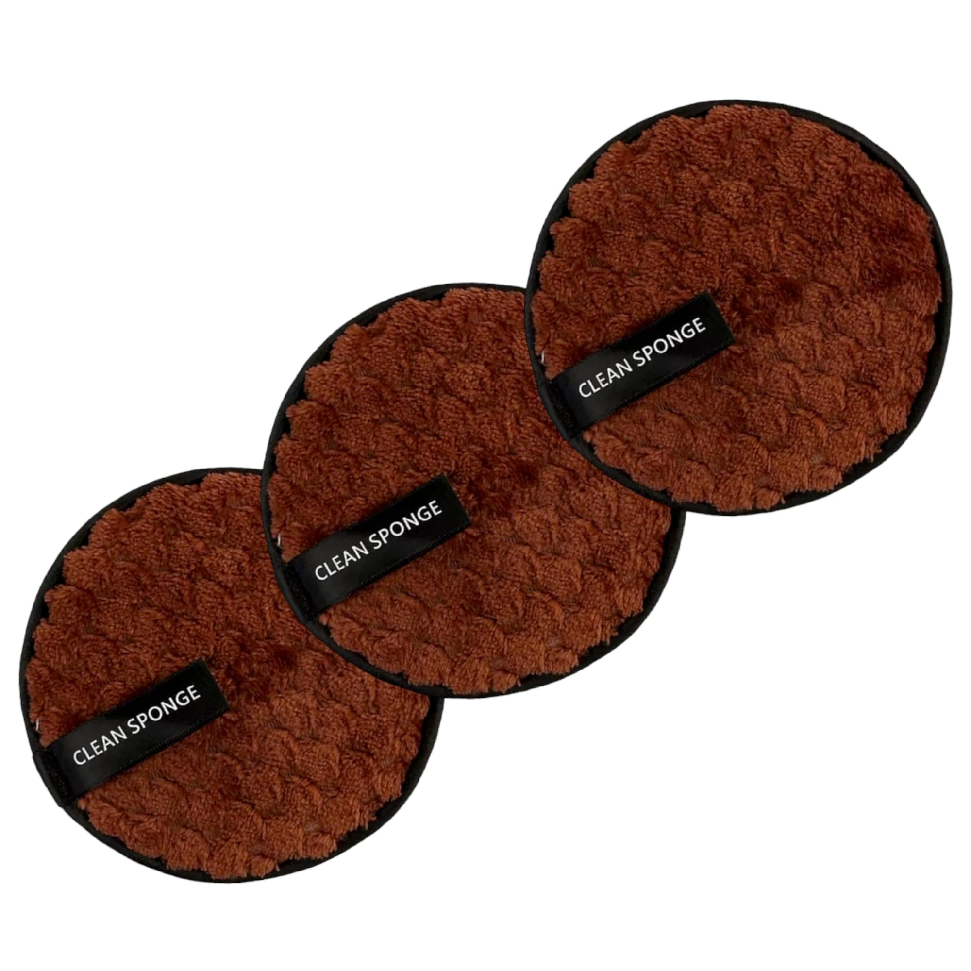 Eco-Friendly Reusable Makeup Remover Pads - Soft Bamboo Facial Cleansing Pads for Makeup Removal, Skincare & Face Masks (Pack of 3) | Perfect for Travel, Gym & Daily Beauty Routine