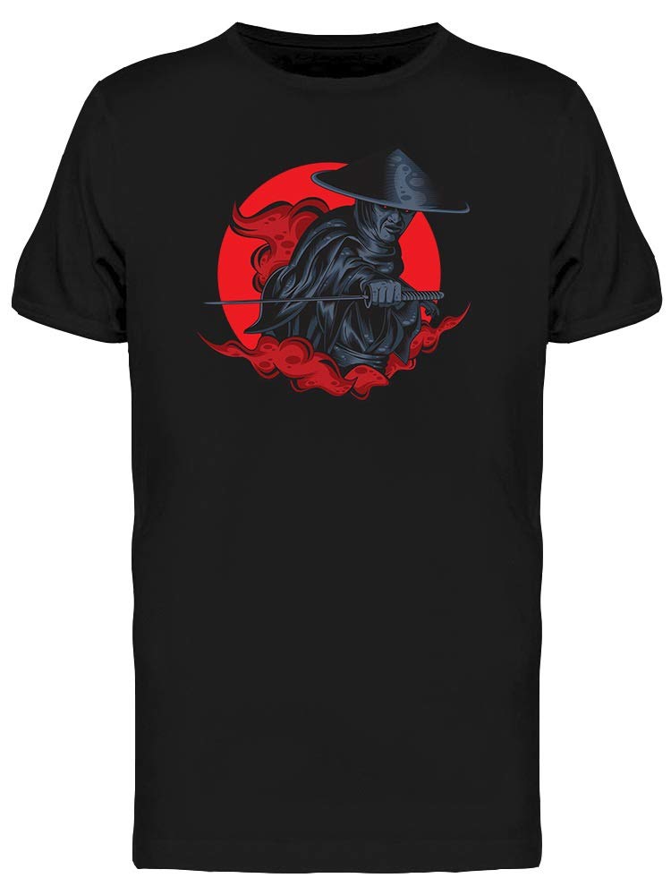 Red Flying Samurai Graphic T-Shirt for Men - Cool Anime-Inspired Casual Tee for Streetwear, Cosplay, and Everyday Wear