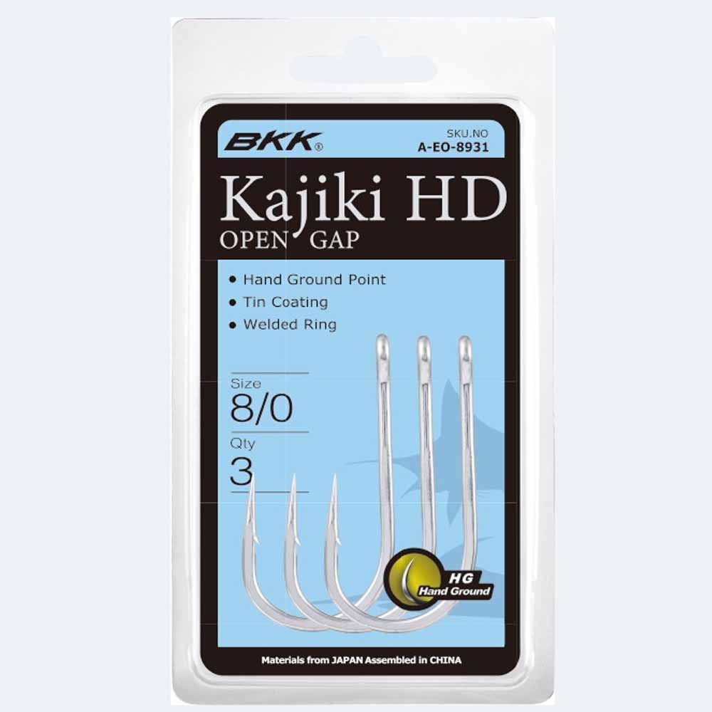 BKK Kajiki HD Open Gap Fishing Hooks - Sharp & Durable Saltwater Hooks for Offshore Fishing, Trolling, and Big Game Angling
