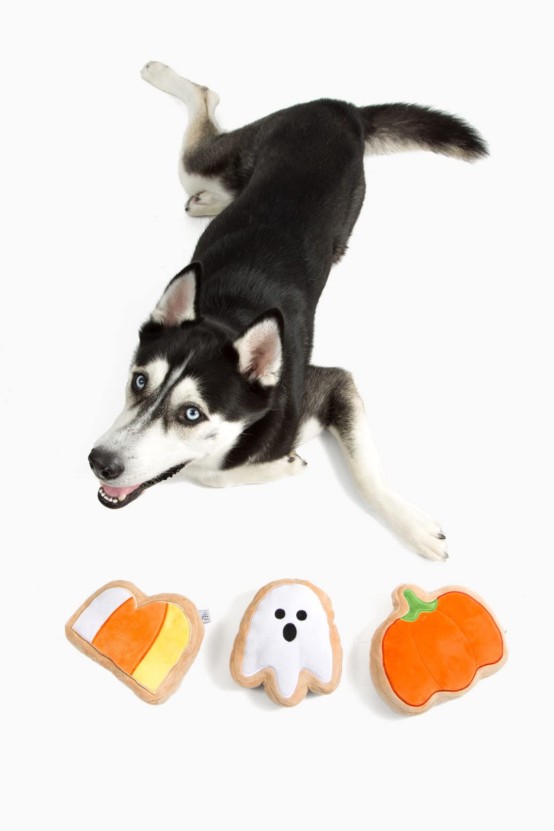 Midlee Boo Sugar Cookie Halloween Plush Dog Toy - Large Stuffed Animal for Dogs, Cute & Soft Puppy Chew Toy | Perfect for Halloween Decor, Pet Gifts & Cuddling