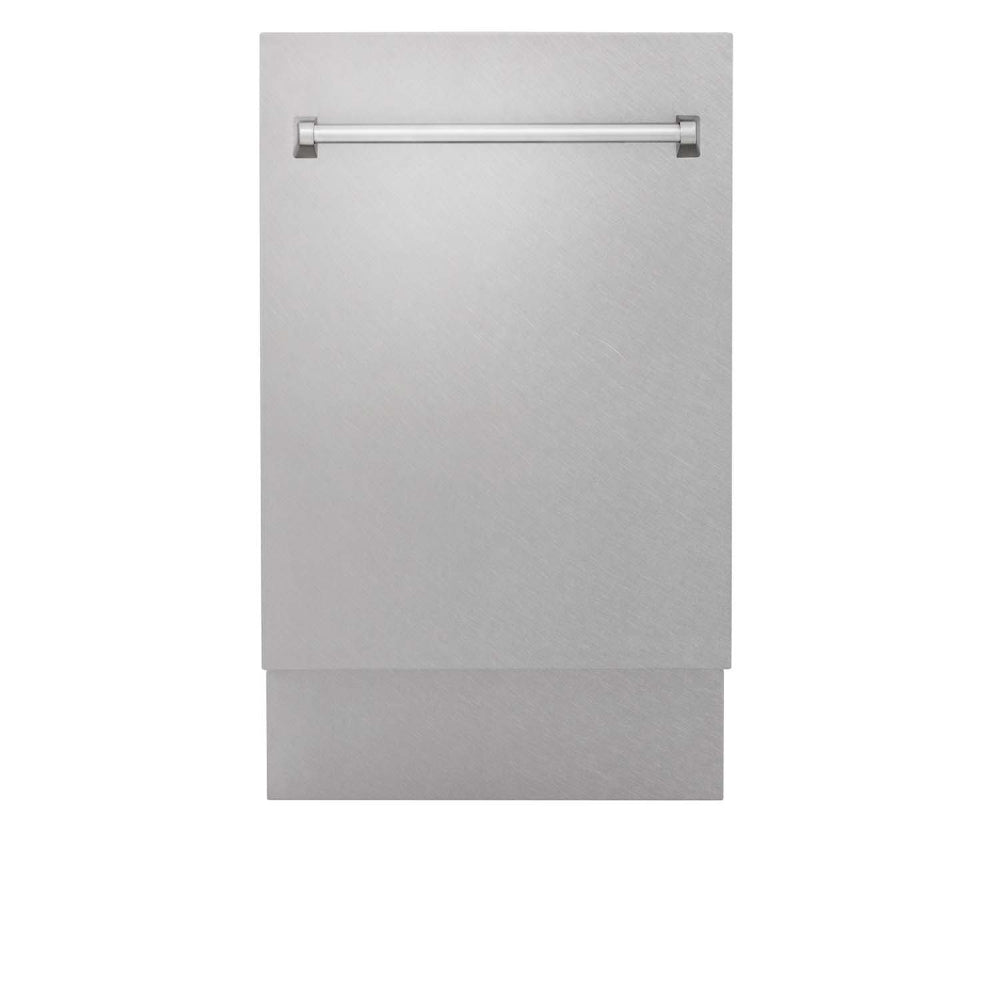 ZLINE 18 Inch Tallac Series 3rd Rack Top Control Dishwasher - Stainless Steel Panel & Tub, 51dBa Ultra Quiet (DWV SN 18) - Perfect for Modern Kitchens and Open Concept Homes