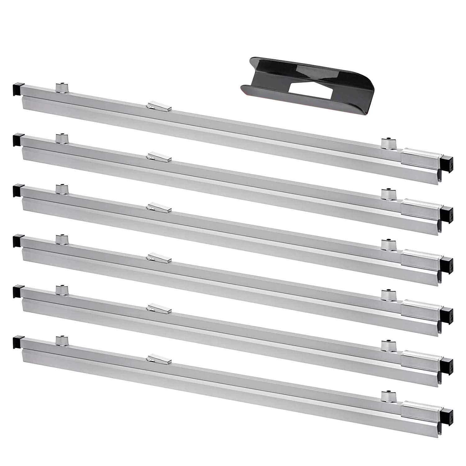 42-Inch Adir Blueprint Clamp - Heavy Duty Blueprint Clips & Binding Strips for Architects, Engineers & Contractors | Perfect for Organizing Construction Plans, Posters, Maps & Large Documents (Pack of 6) | Ideal for Job Sites, Offices & Drafting Rooms