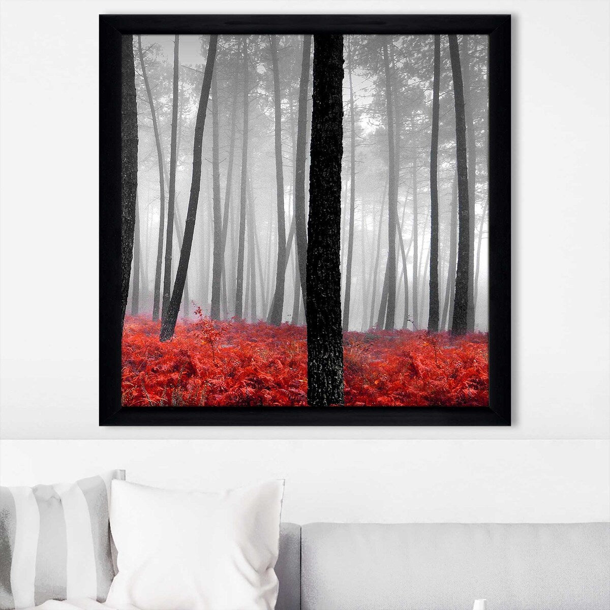 47 Autumn Woods Landscape Art Print on Acrylic - Stunning Nature Wall Decor for Living Room, Bedroom & Office