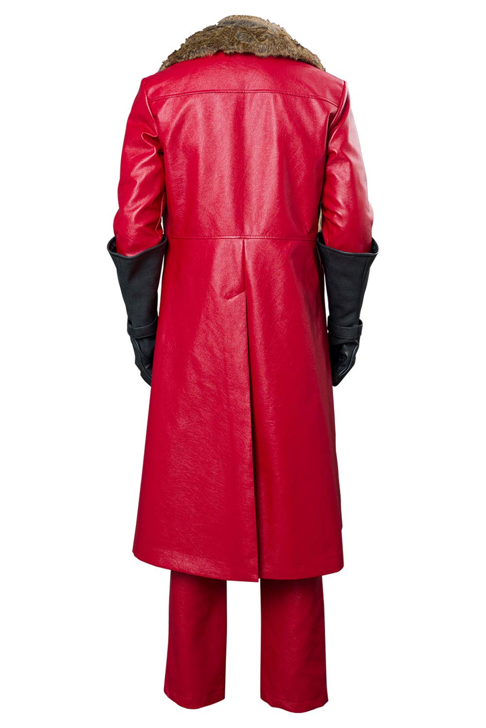 Men's Christmas Santa Claus Costume Set - Red Velvet Suit Jacket with Hat for Holiday Parties, Movie Cosplay & Winter Outfits - Warm Fur Lined Uniform for Festive Events & Christmas Celebrations