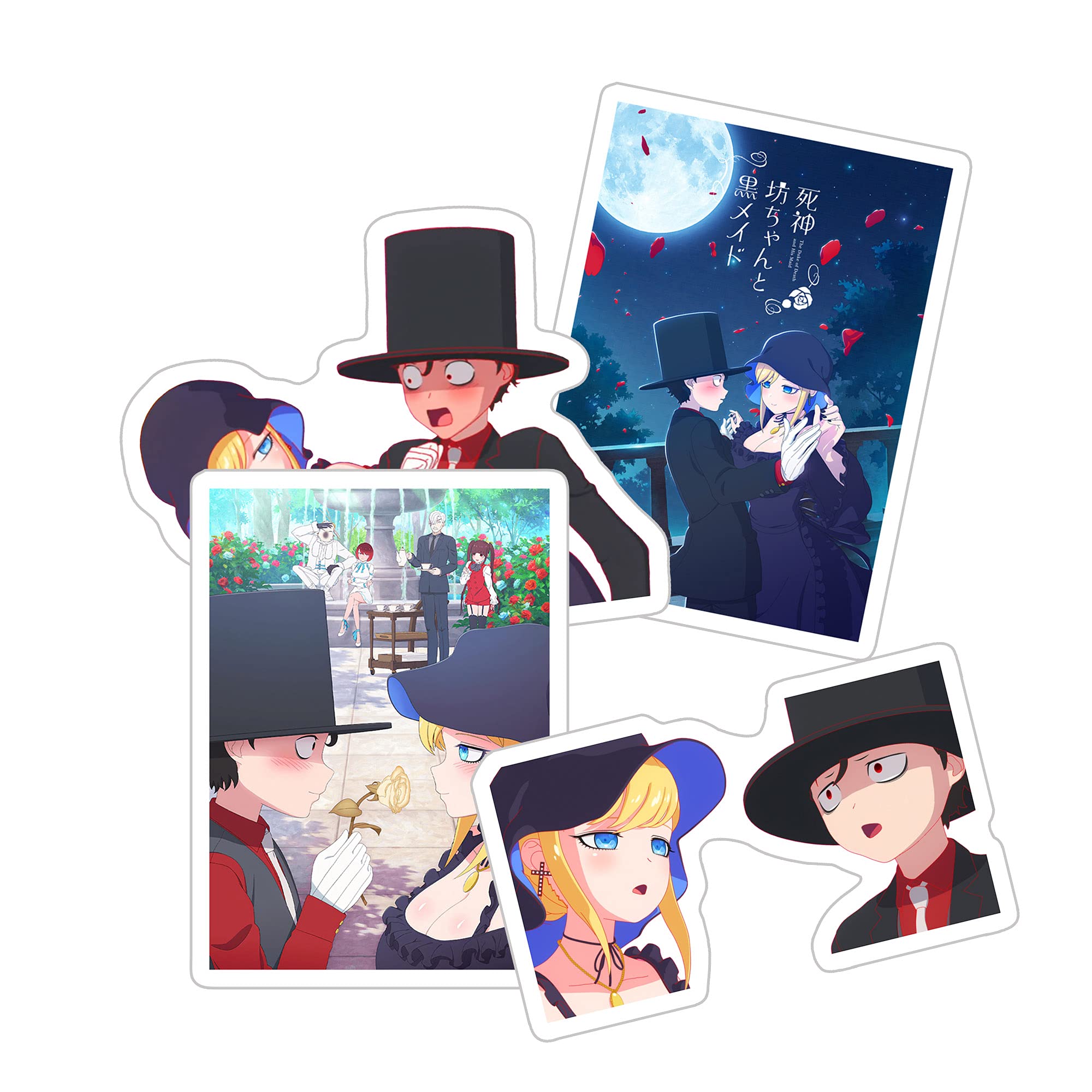 The Duke of Death and His Maid Alice Lendrott Anime Vinyl Stickers - Waterproof Decals for Phone, Laptop, Skateboard, Car - Perfect for Anime Fans, Gaming Setups & Personalizing Devices