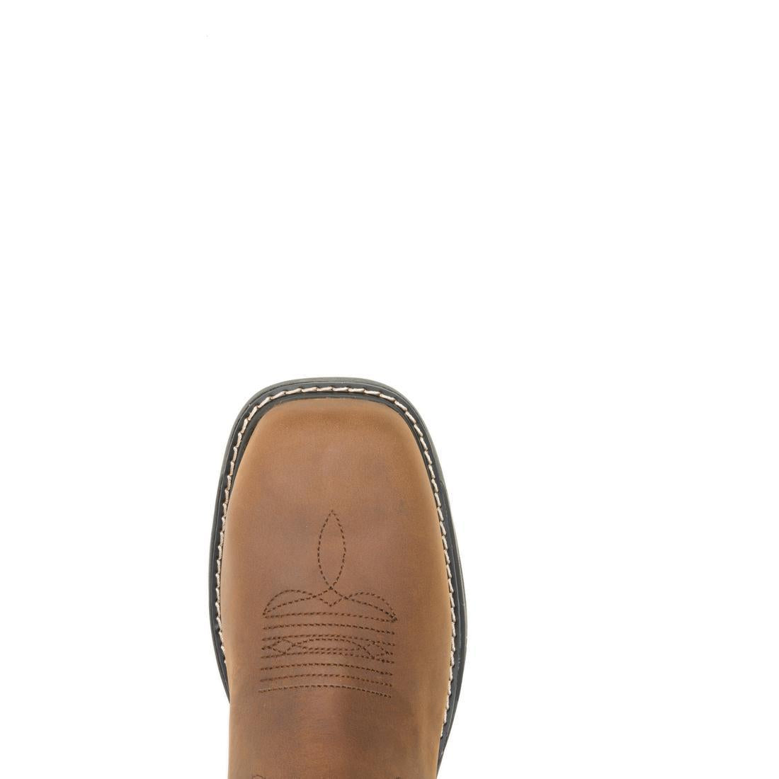 CarbonMax Pull-On Work Boots for Men - Comfortable & Durable Rancher Boots - Ideal for Construction, Farming & Outdoor Work