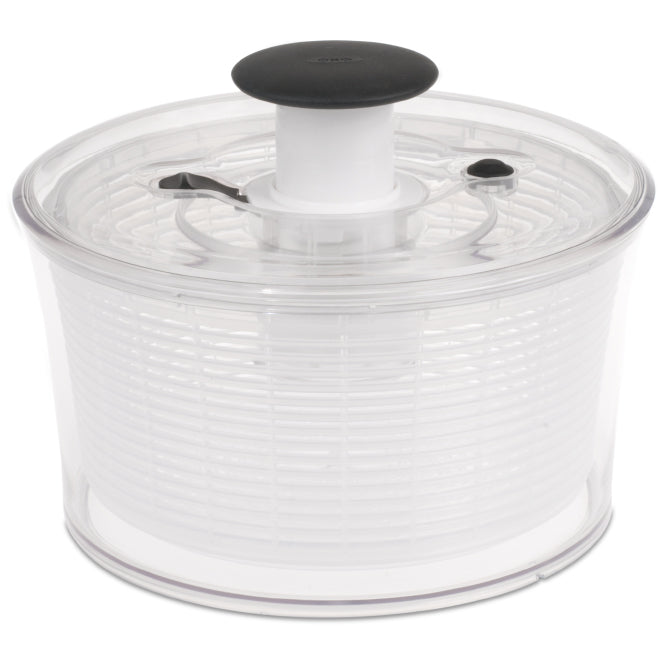 OXO Salad Spinner - Large 5.5 Quart Capacity, Easy One-Hand Operation, BPA-Free for Healthy Eating - Perfect for Washing and Drying Lettuce, Greens, and Fresh Vegetables in the Kitchen