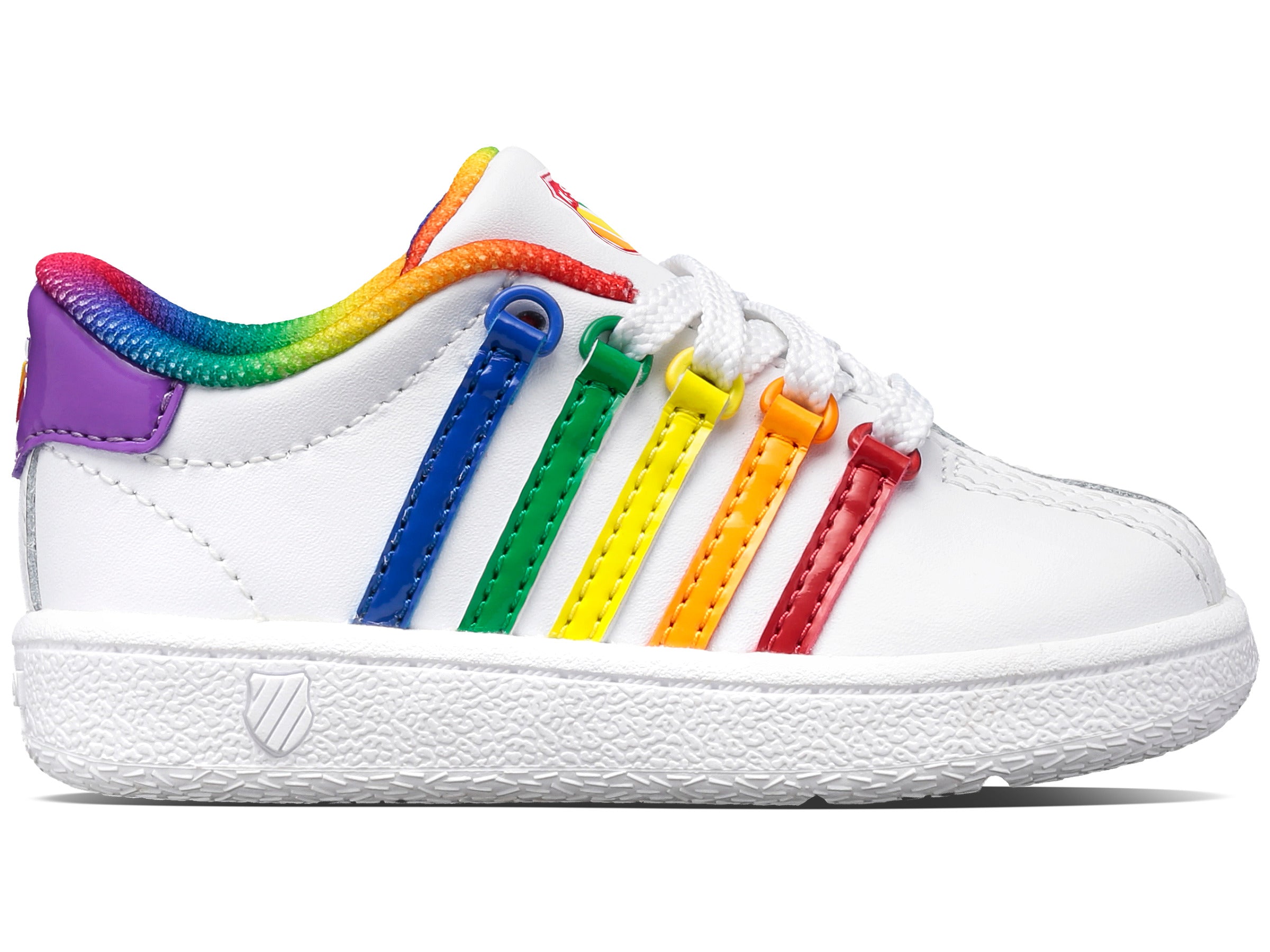 Classic VN White/Rainbow Sneakers - Comfortable & Stylish Shoes for Men & Women - Perfect for Running, Walking & Casual Wear