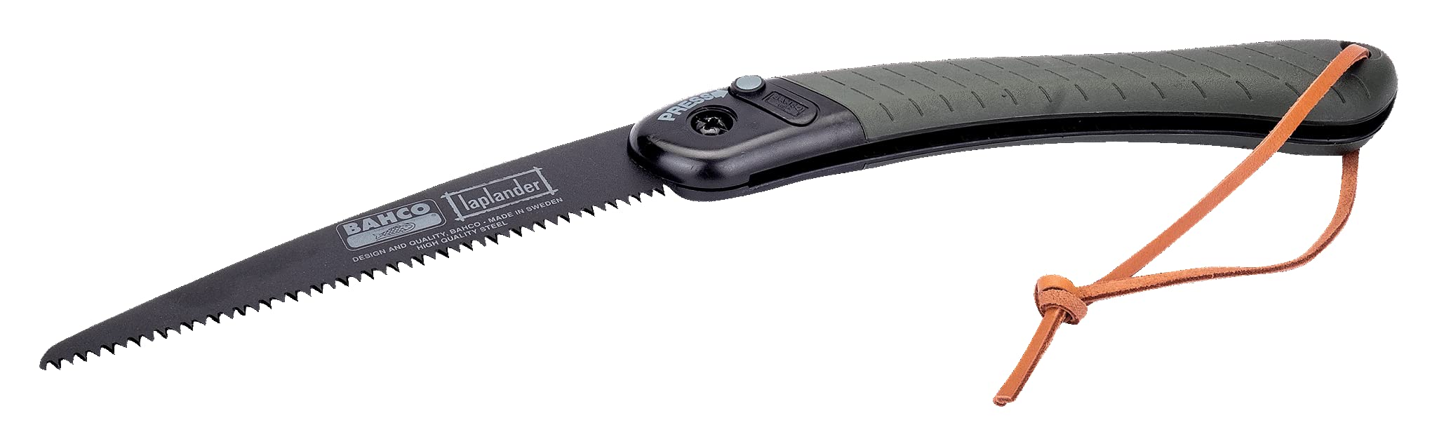 Bahco 396-LAP Laplander Folding Saw - 7.5 Inch Blade with 7 TPI - Compact & Durable Folding Hand Saw for Camping, Hiking, Gardening & Outdoor Survival