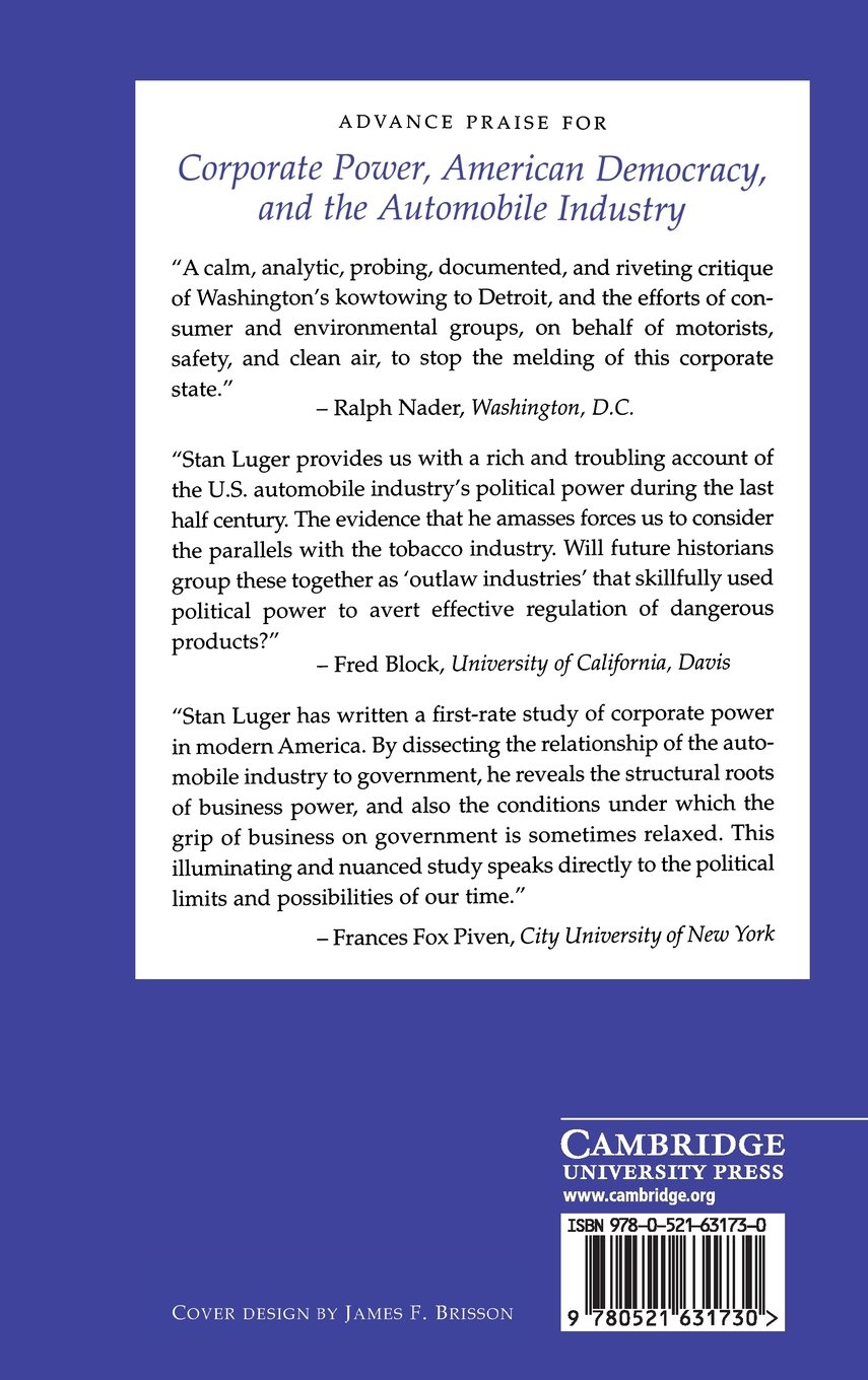 Corporate Power in American Democracy: The Impact of the Automobile Industry | Business & Political Influence Analysis