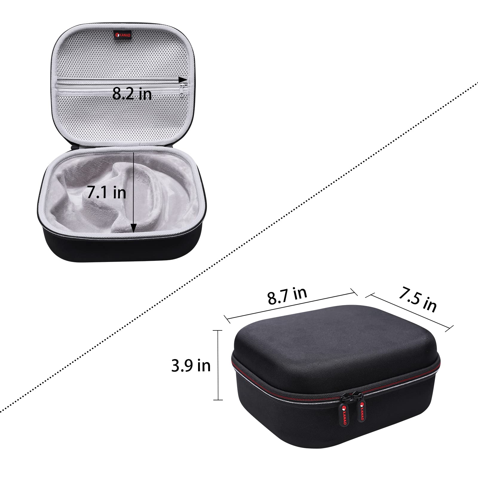 XANAD Protective Hard Case for Xbox Wireless Headset & Sony Pulse PS5 3D Headset - Travel Storage Bag for Gaming Accessories | Perfect for Travel, Home Organization & Headset Protection