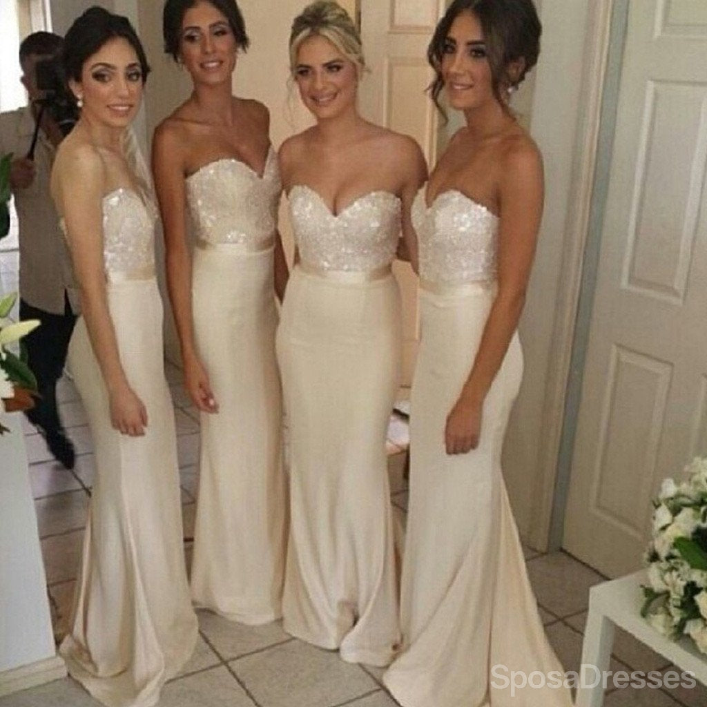 Elegant Sweetheart Neckline Sexy Mermaid Wedding Party Long Bridesmaid Dresses - WG81 | Perfect for Bridal Showers, Formal Events & Evening Galas
