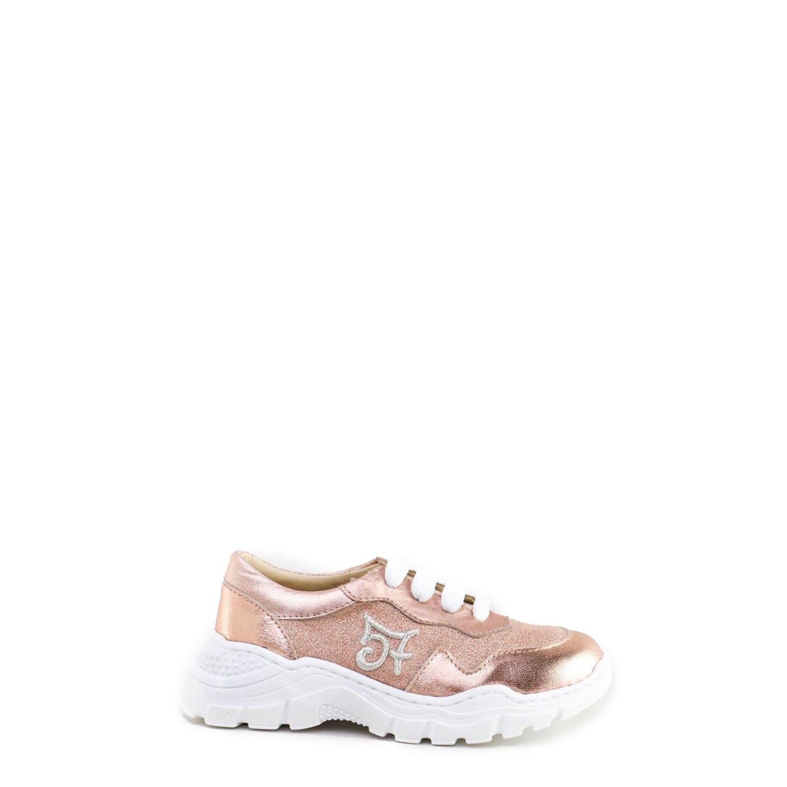 Rose Gold Sparkle Grandpa Sneakers for Men - Vintage Retro Fashion Shoes with Glitter Details - Perfect for Casual Wear, Costume Parties & Themed Events