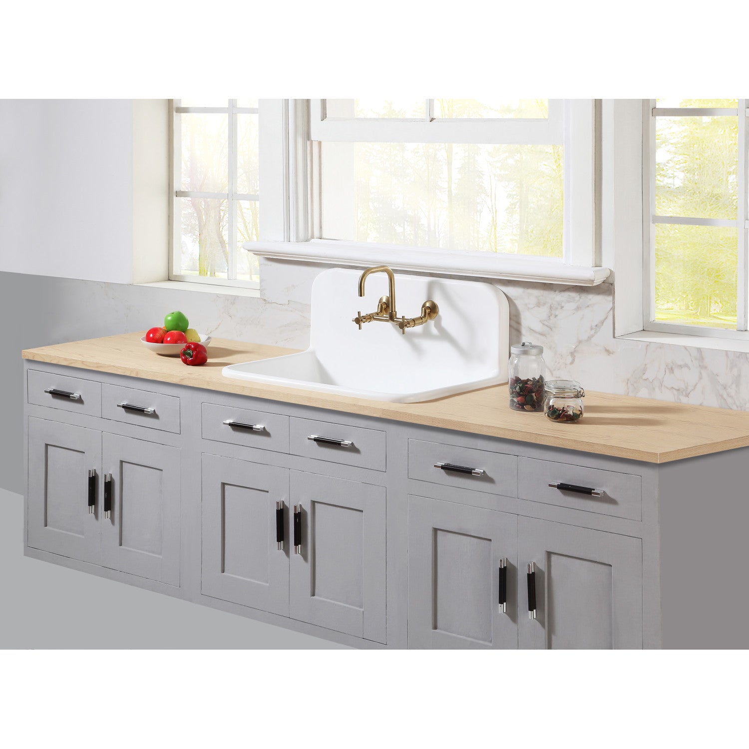 Arcticstone 30 Inch White Solid Surface Single Bowl Top Mount Kitchen Sink with Backsplash & Strainer - Perfect for Modern Kitchens, Renovations & Small Spaces
