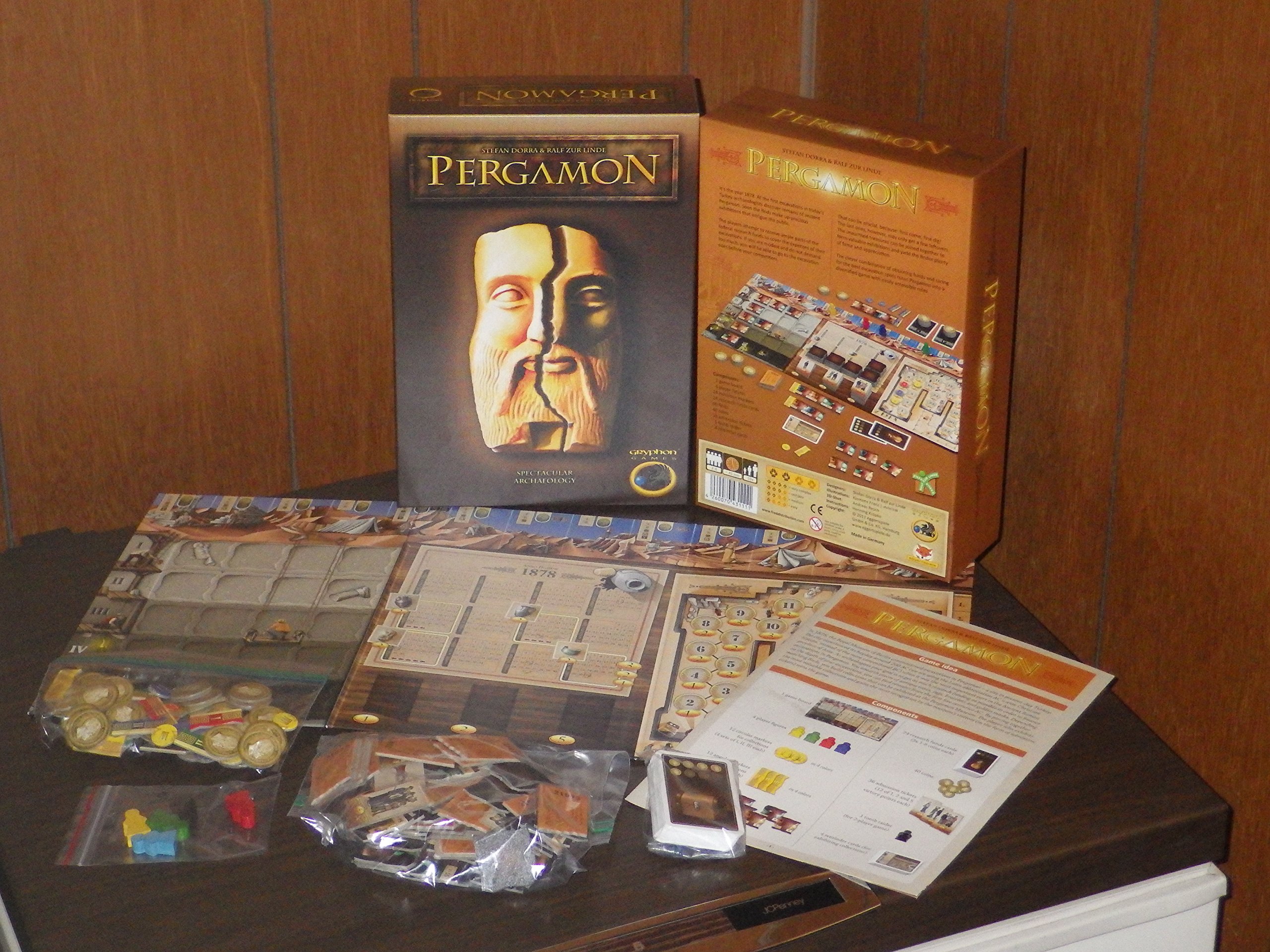 Pergamon Board Game by Gryphon Games - Strategic Ancient City Building Game for Family Game Night & Adult Game Evenings