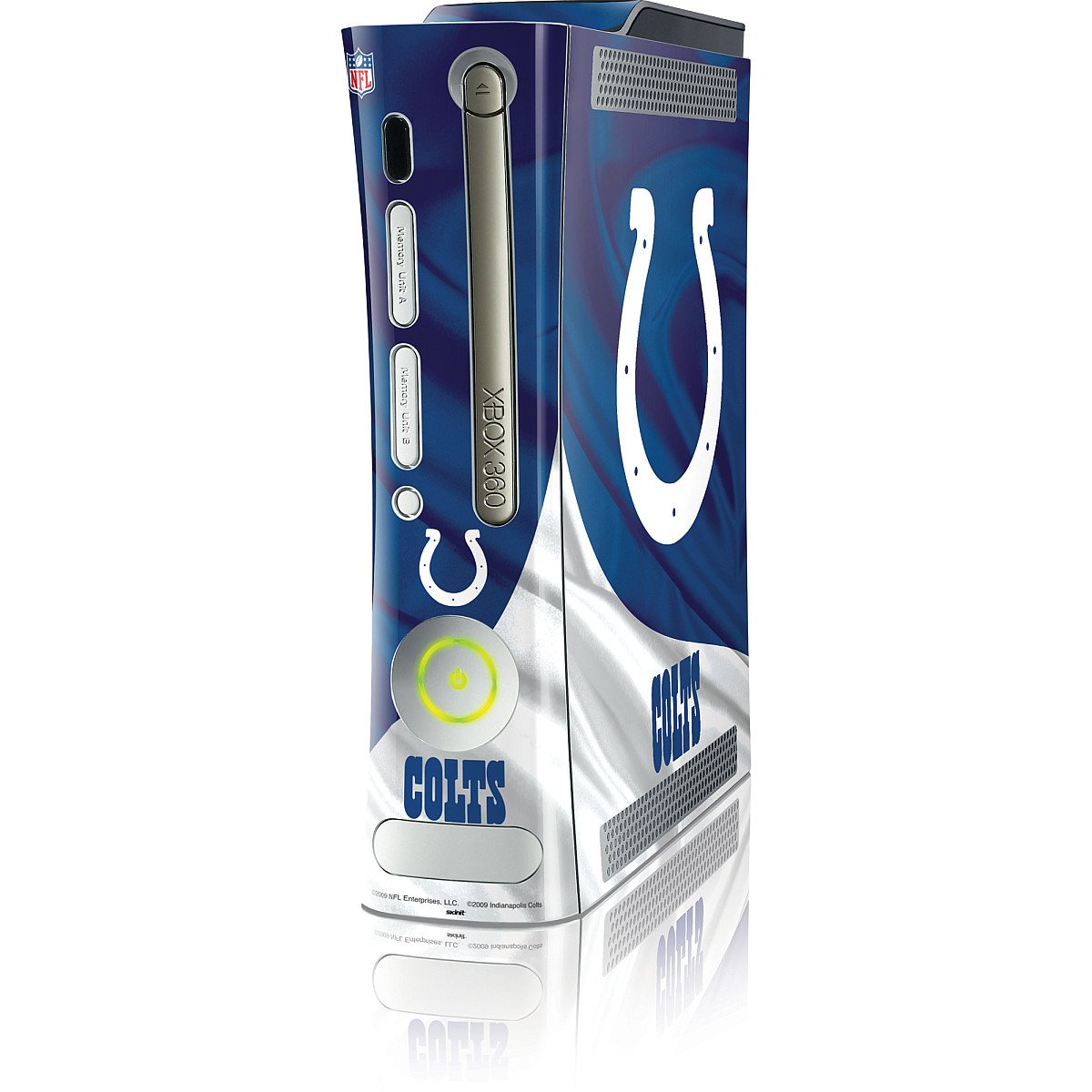 Officially Licensed NFL Indianapolis Colts Gaming Skin Decal for Xbox 360 (HDD Included) - Durable Protective Cover for Gamers & Collectors - Perfect for Game Nights & Team Spirit Display
